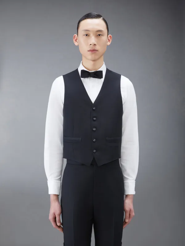 TWILL TIPPING CLASSIC VEST sold by Thom Browne