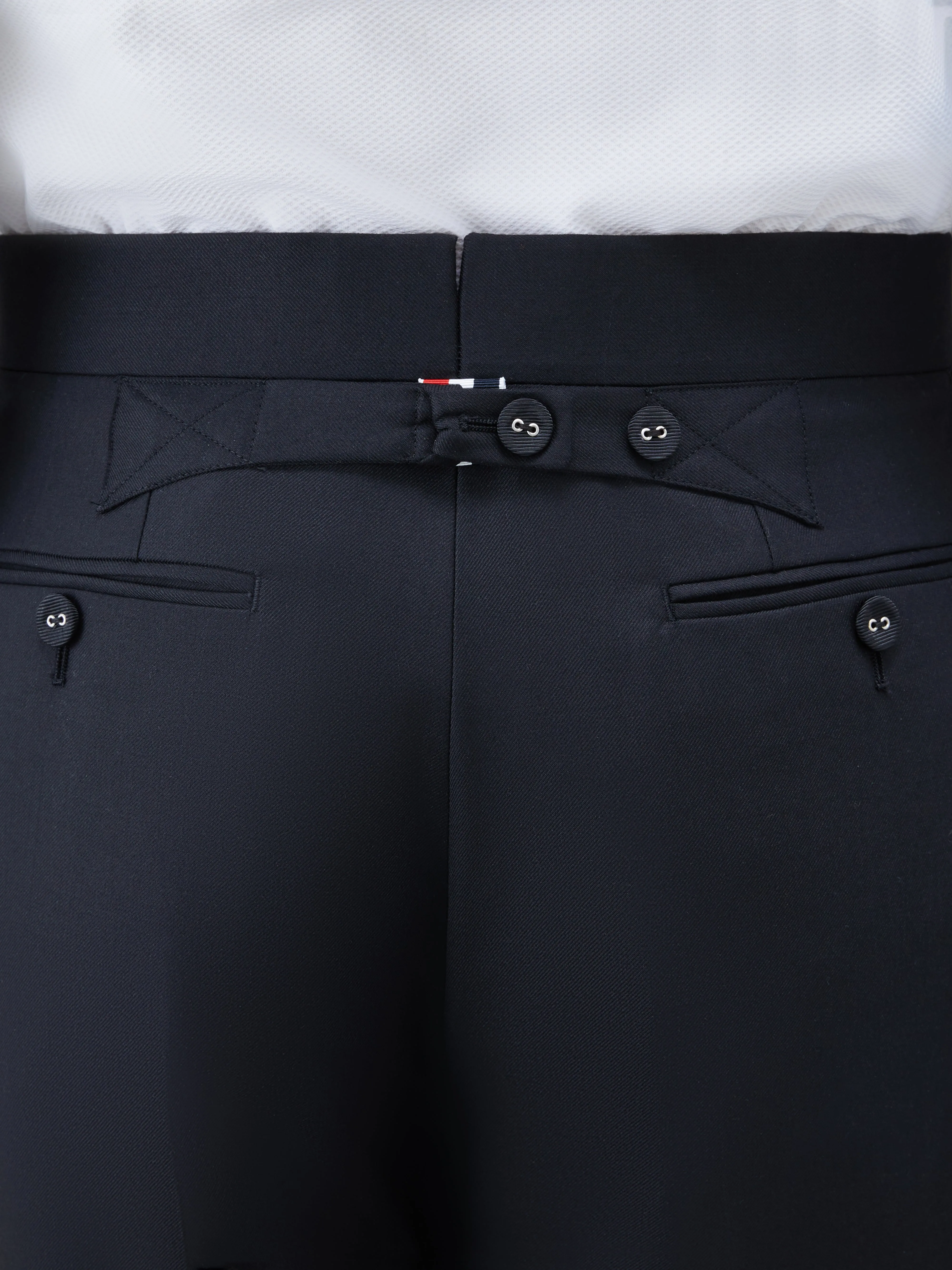 TWILL CLASSIC BACKSTRAP TROUSERS sold by Thom Browne product image thumbnail 4