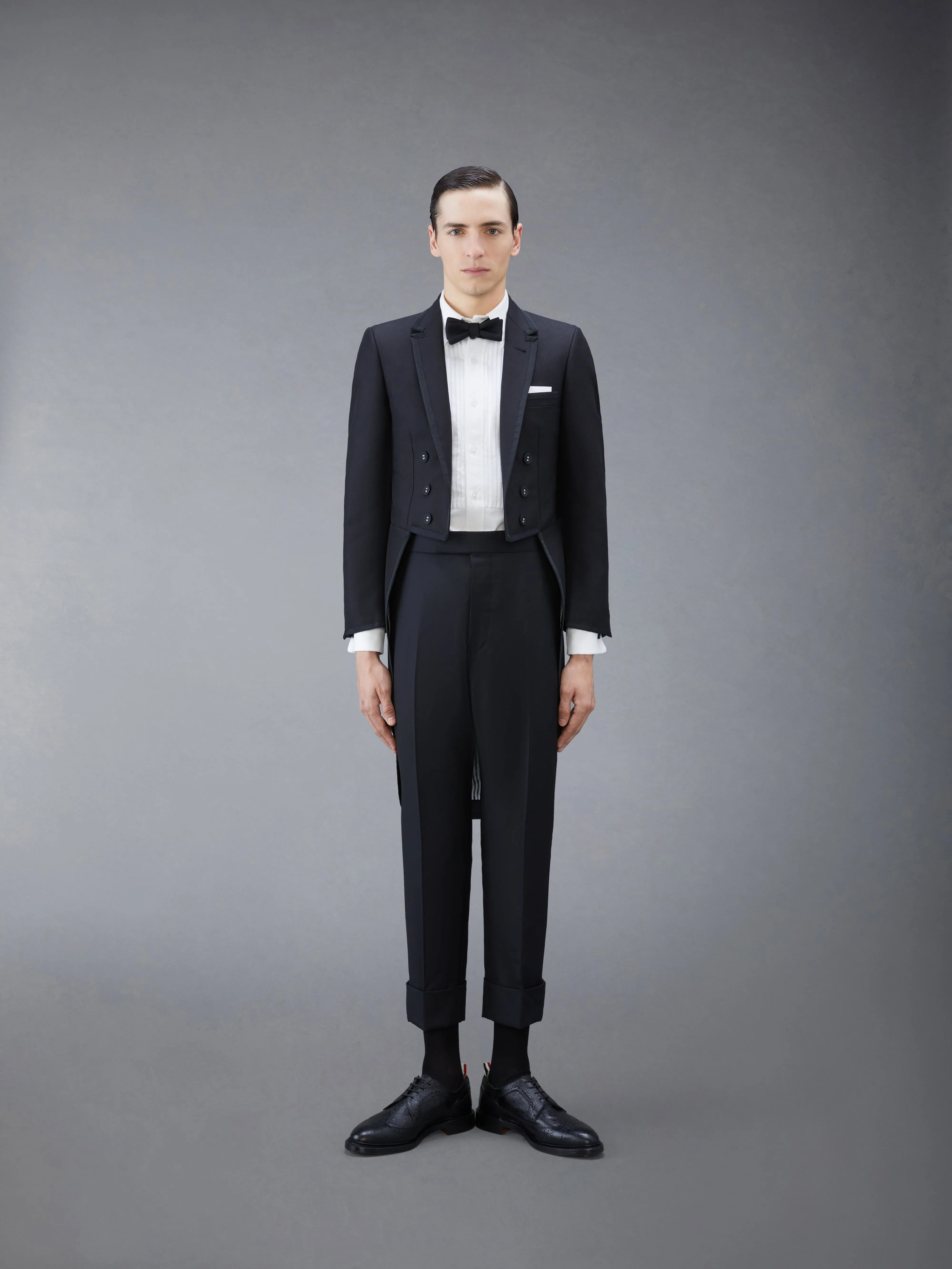 TWILL CLASSIC BACKSTRAP TROUSERS sold by Thom Browne product image thumbnail 3