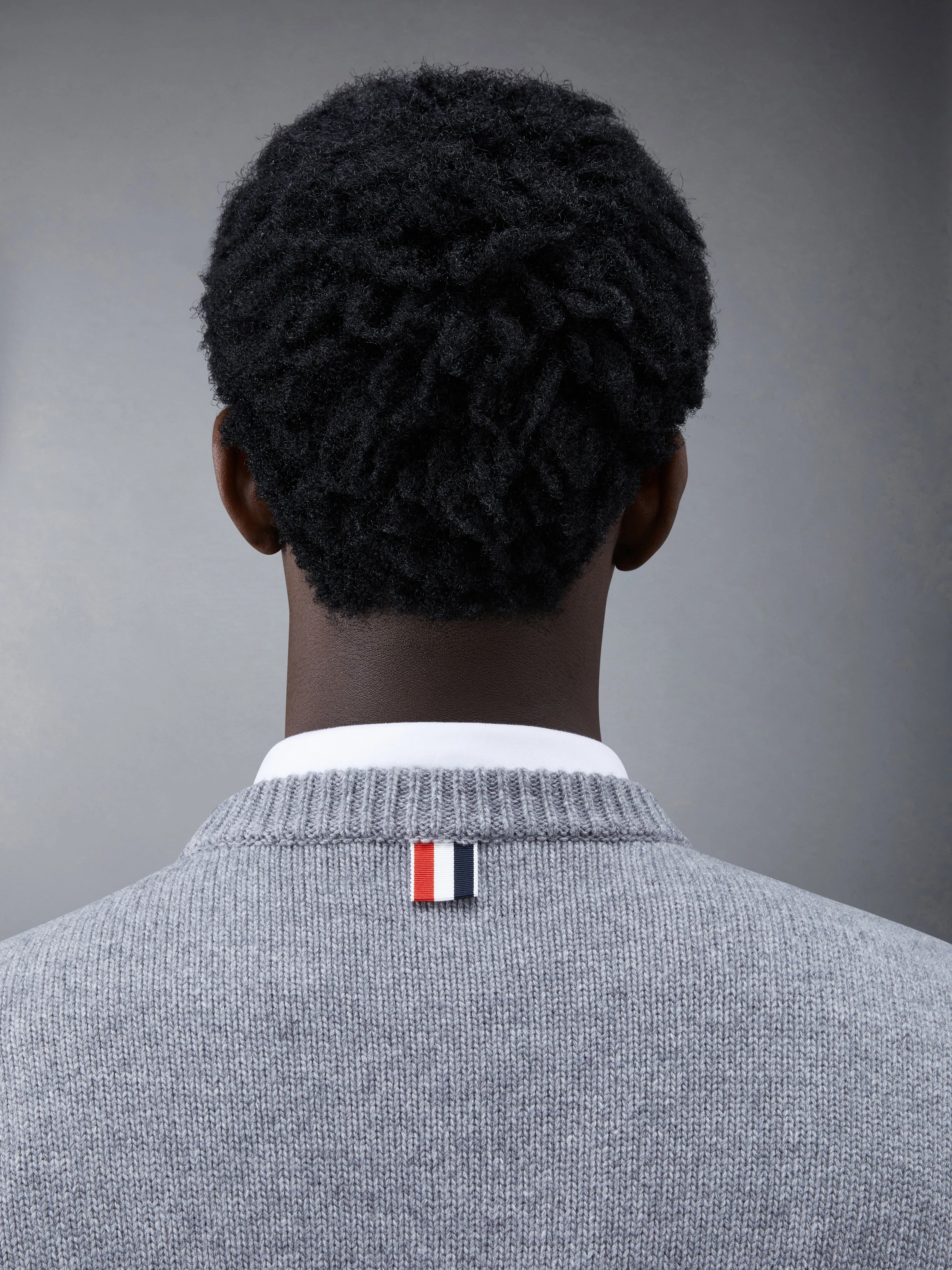 Merino Jersey 4-Bar Crew Neck Pullover sold by Thom Browne product image thumbnail 4