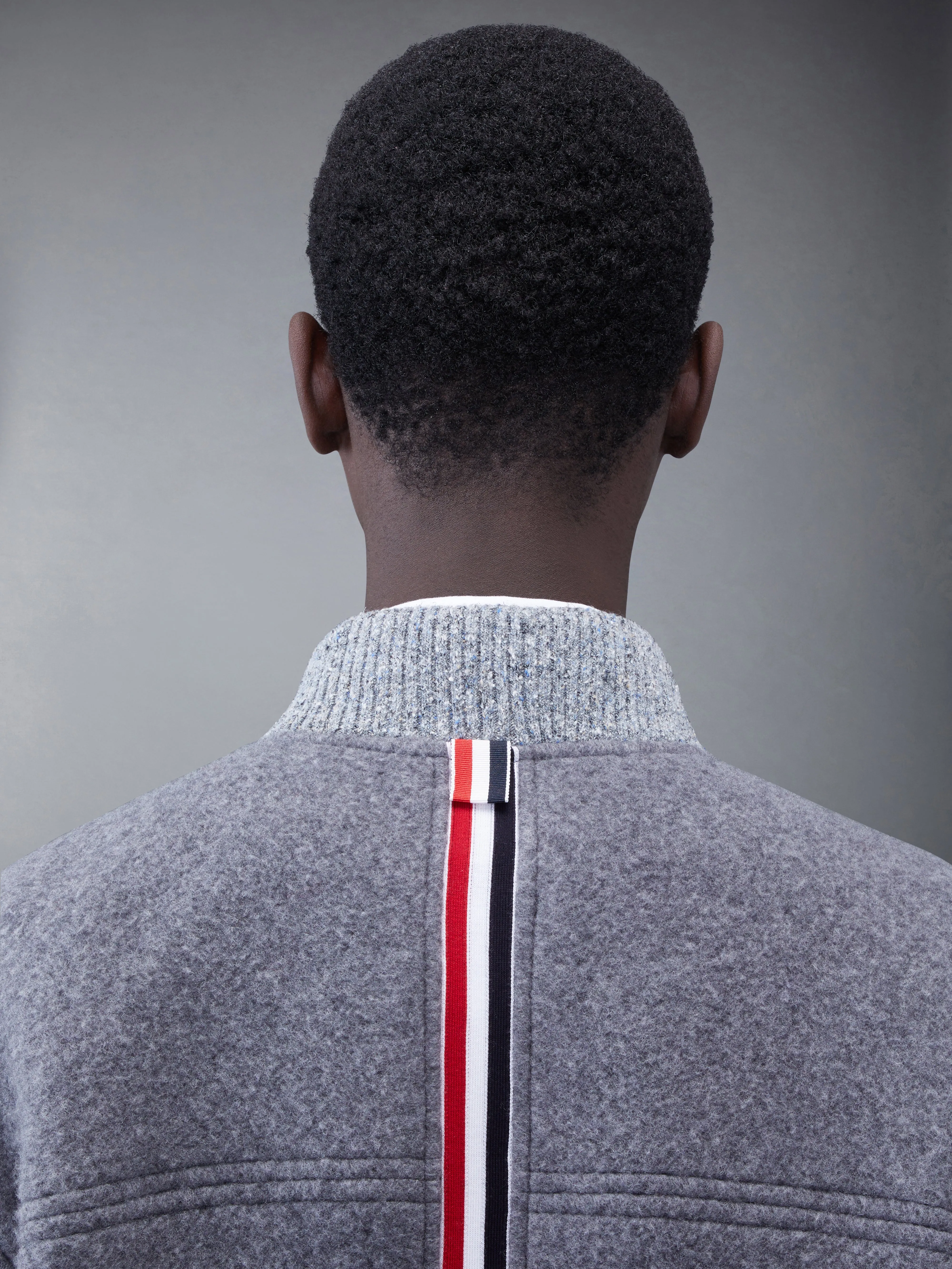 Wool Fleece Stripe Bomber sold by Thom Browne product image thumbnail 5