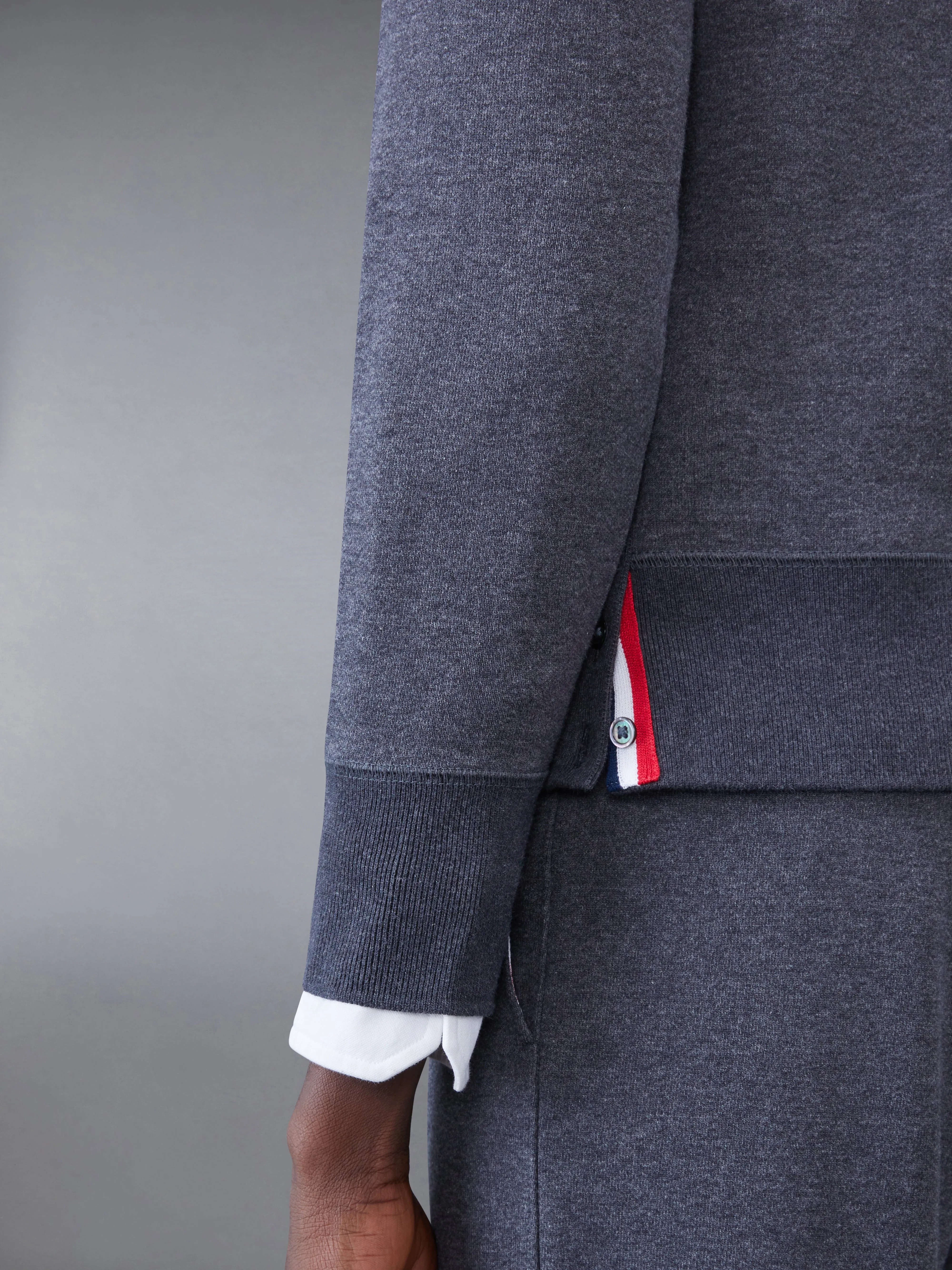 CLASSIC LOOPBACK 4-BAR SWEATSHIRT sold by Thom Browne product image thumbnail 4