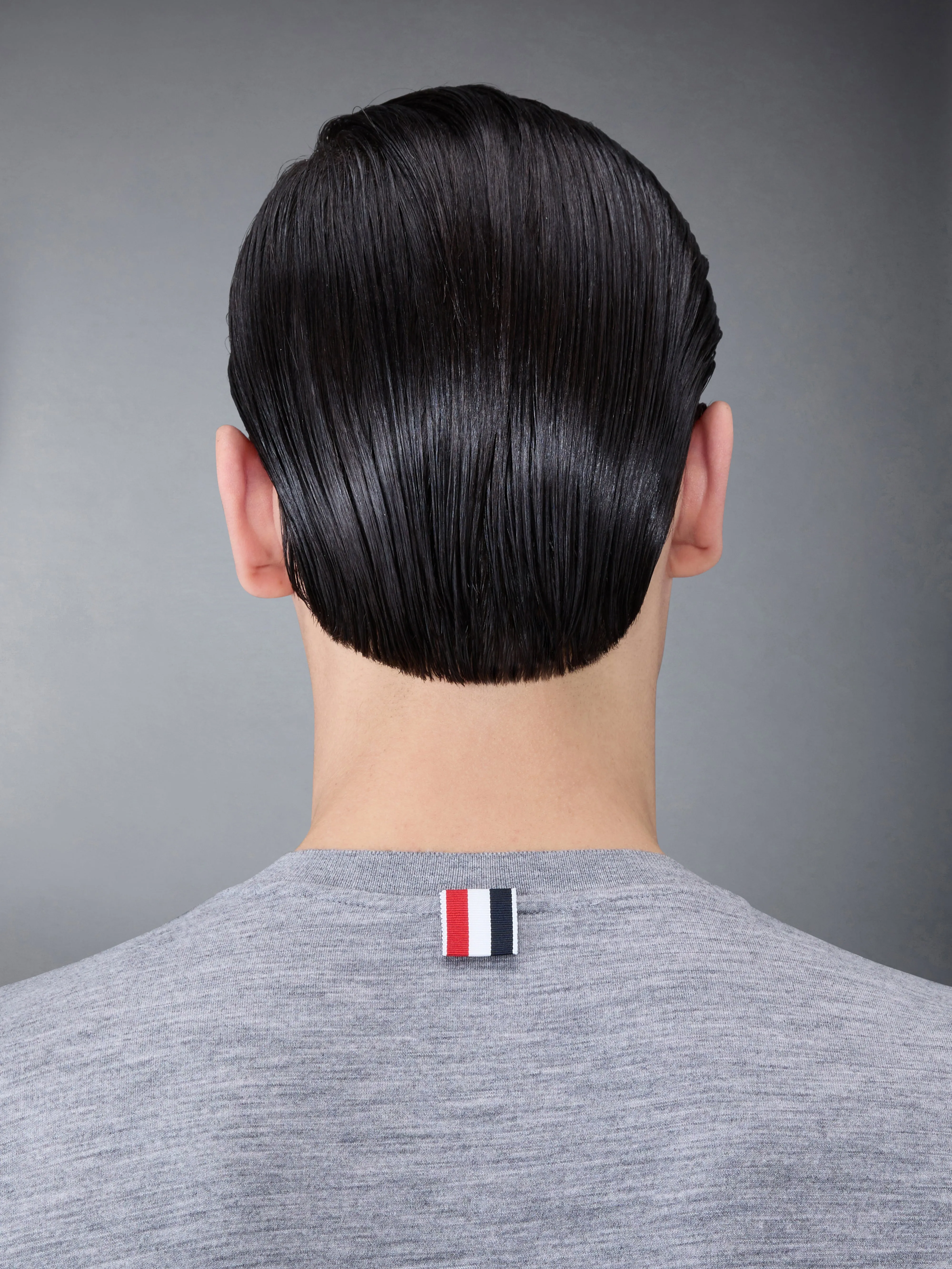 Wool Jersey 4-Bar Short Sleeve Tee sold by Thom Browne product image thumbnail 5