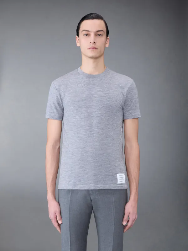Wool Jersey 4-Bar Short Sleeve Tee sold by Thom Browne