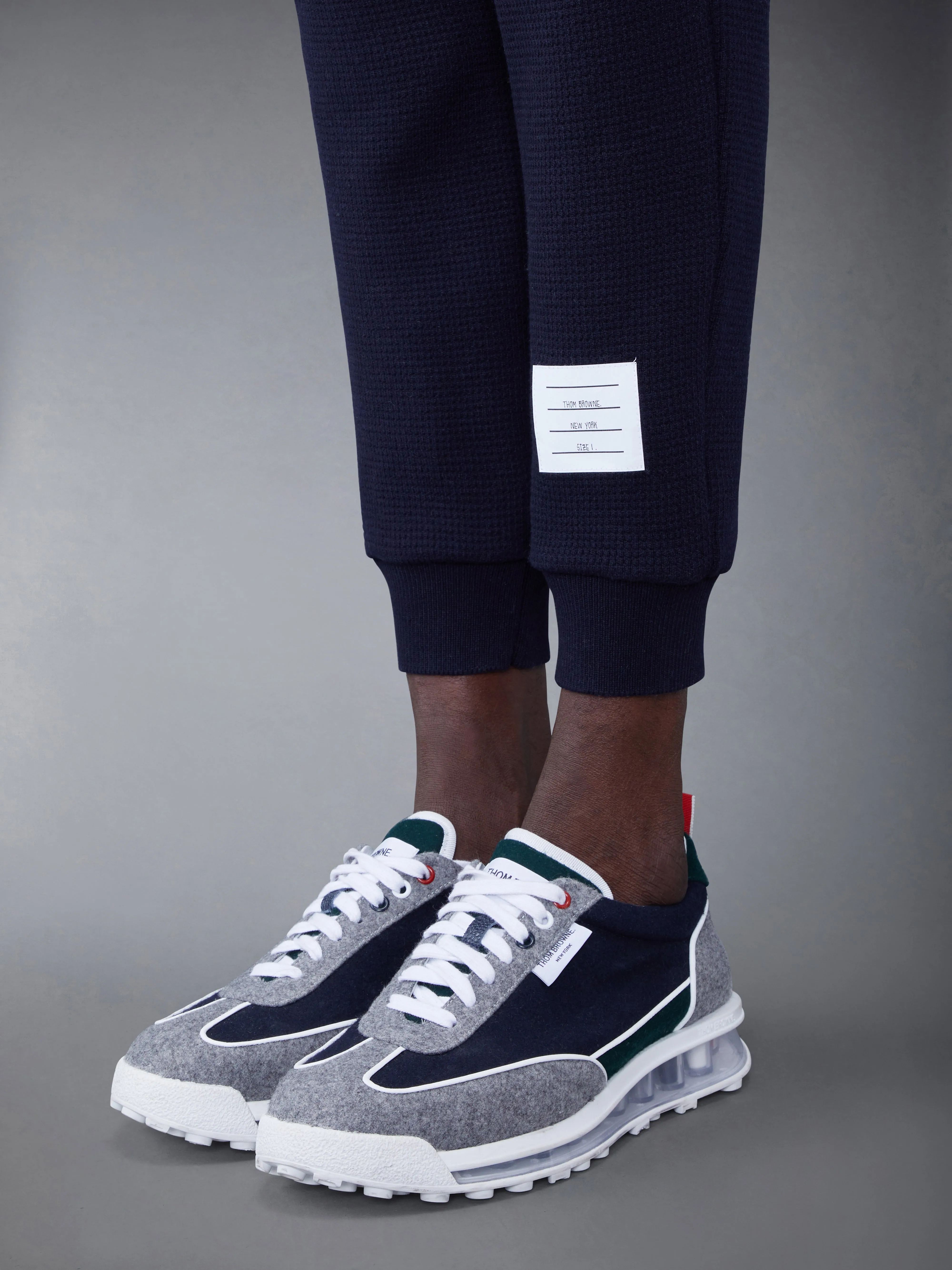 CASHMERE WAFFLE 2003 4-BAR SWEATPANTS sold by Thom Browne product image thumbnail 4