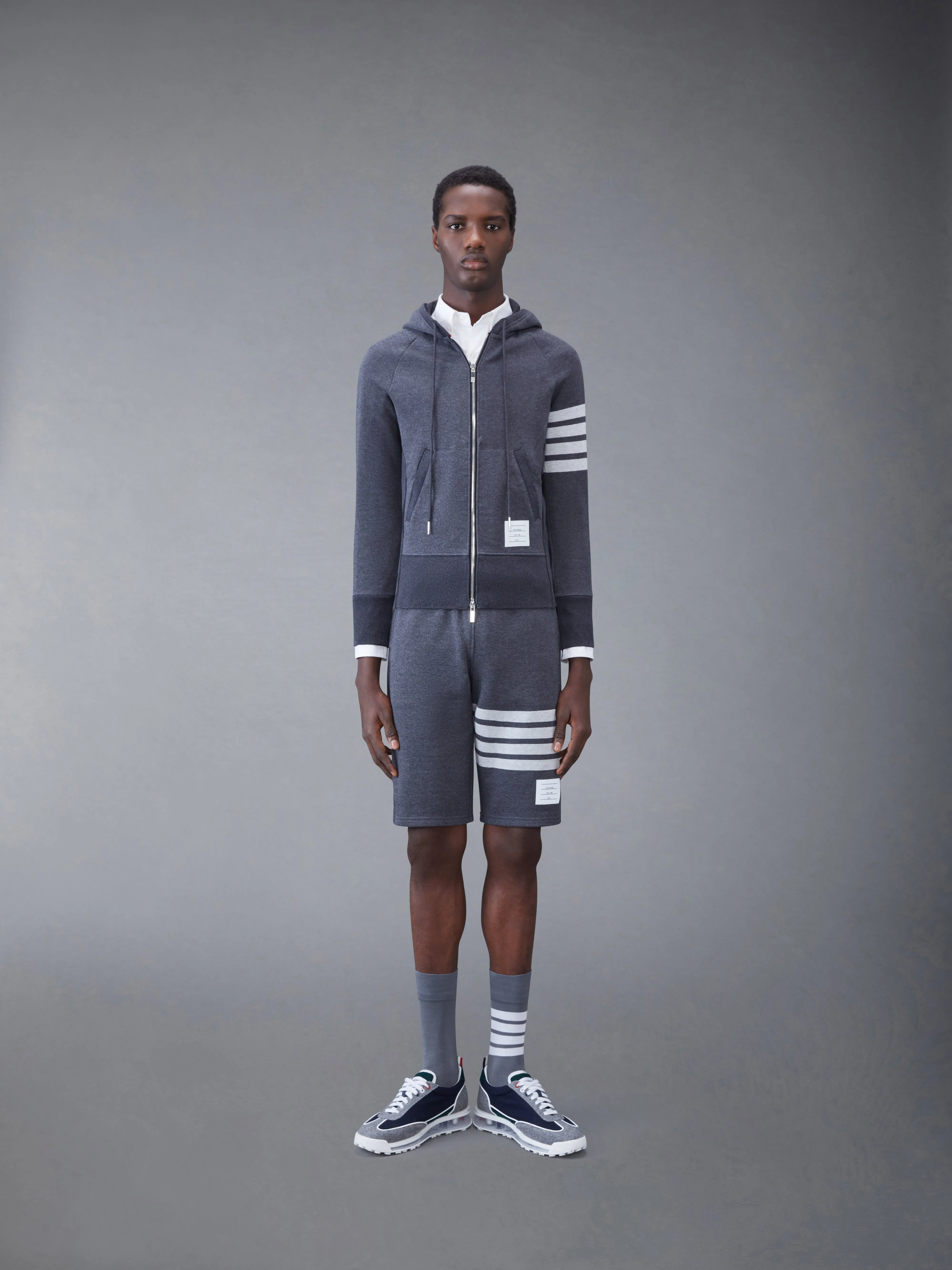 Classic Loopback 4-Bar Sweatshorts sold by Thom Browne product image thumbnail 3