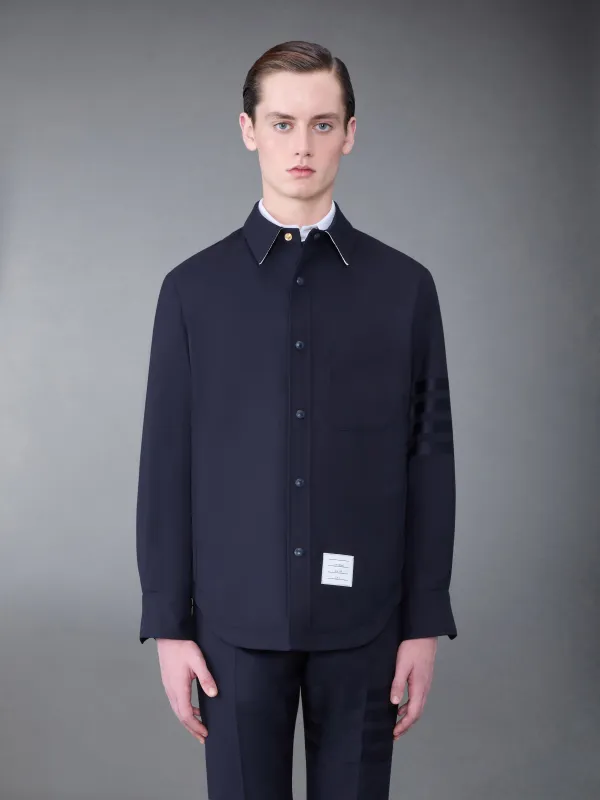 Plain Weave 4-Bar Shirt Jacket sold by Thom Browne