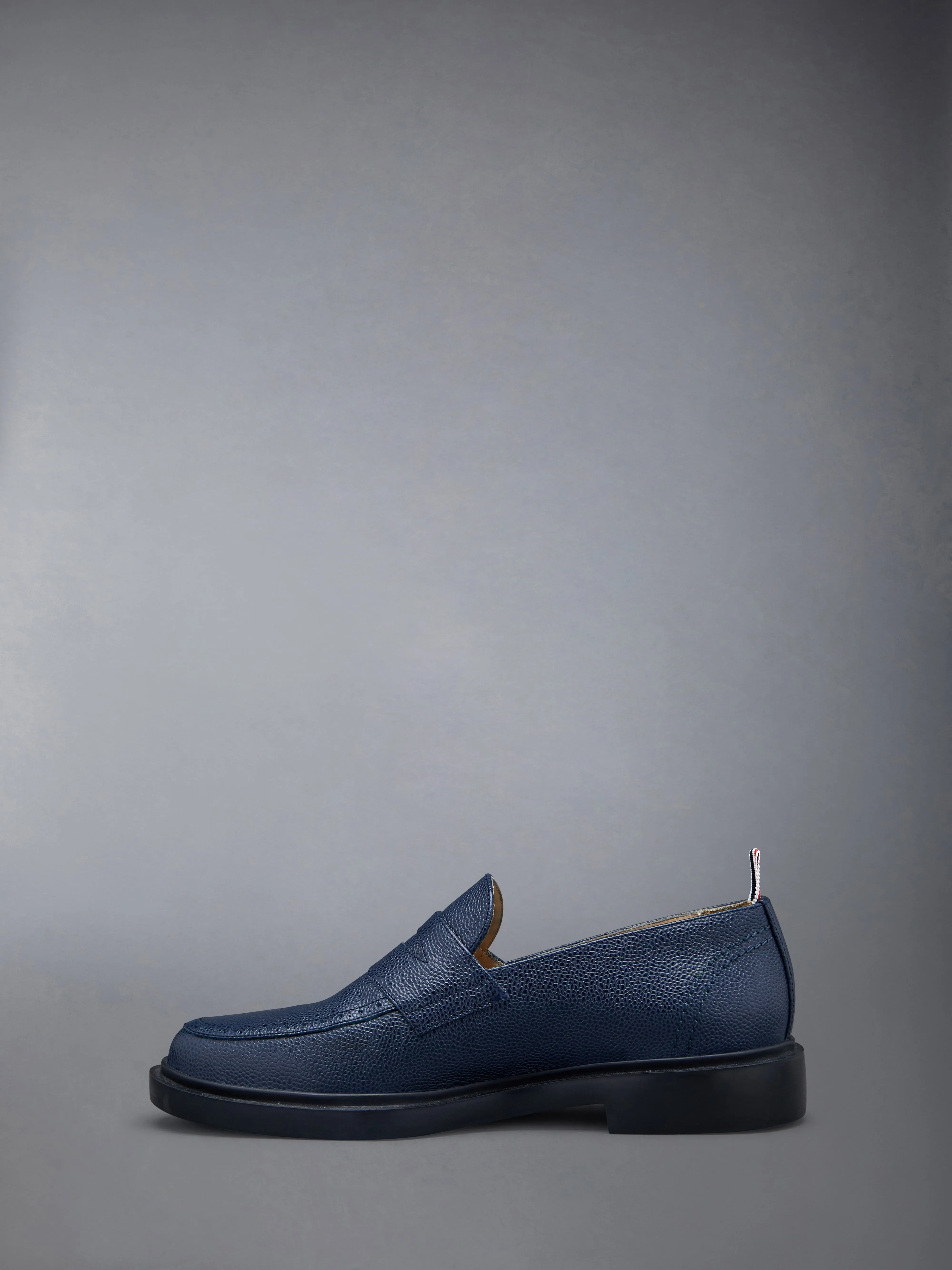 Pebble Grain Leather Rubber Sole Penny Loafer sold by Thom Browne product image thumbnail 3