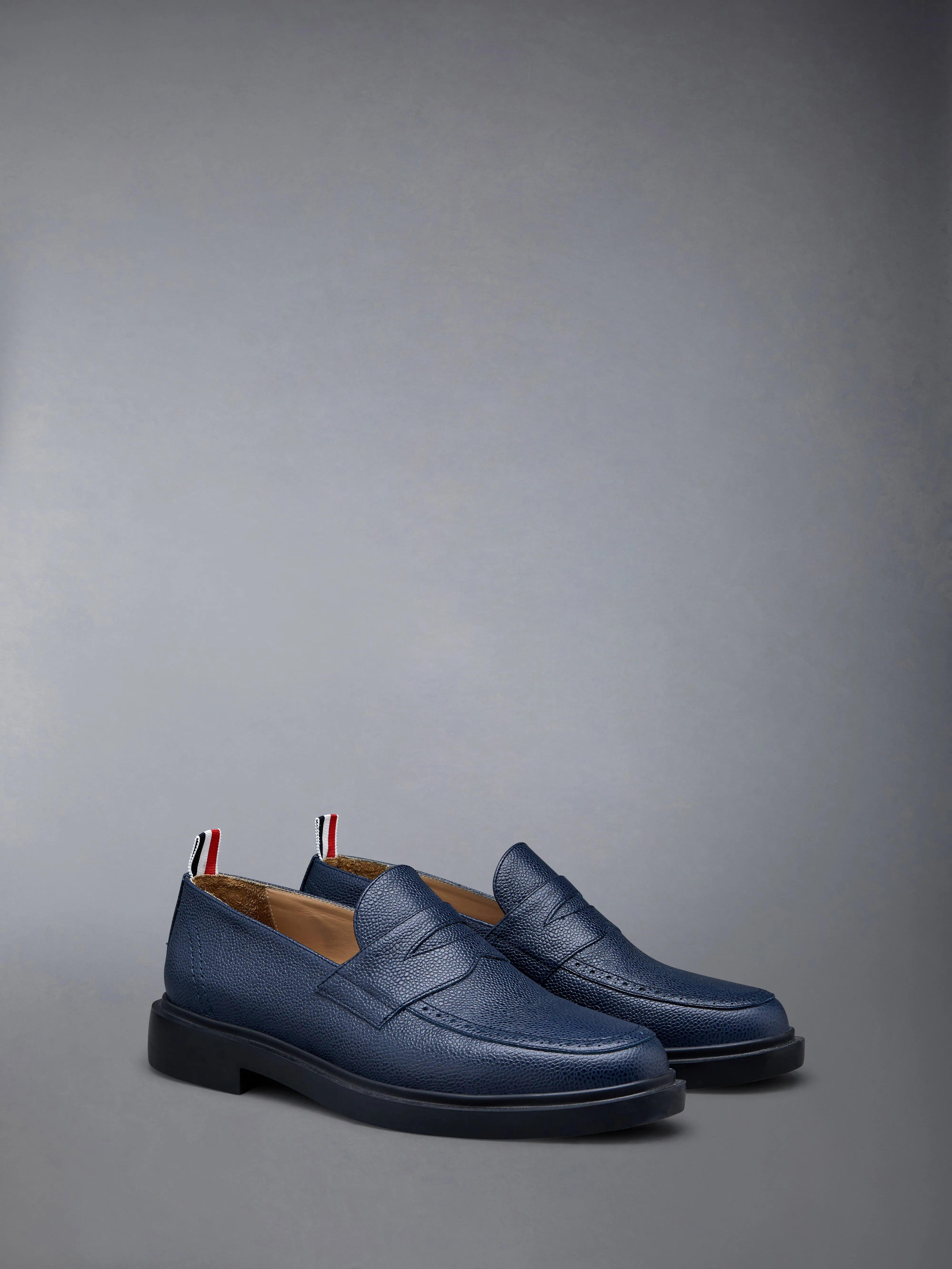 Pebble Grain Leather Rubber Sole Penny Loafer sold by Thom Browne product image thumbnail 2