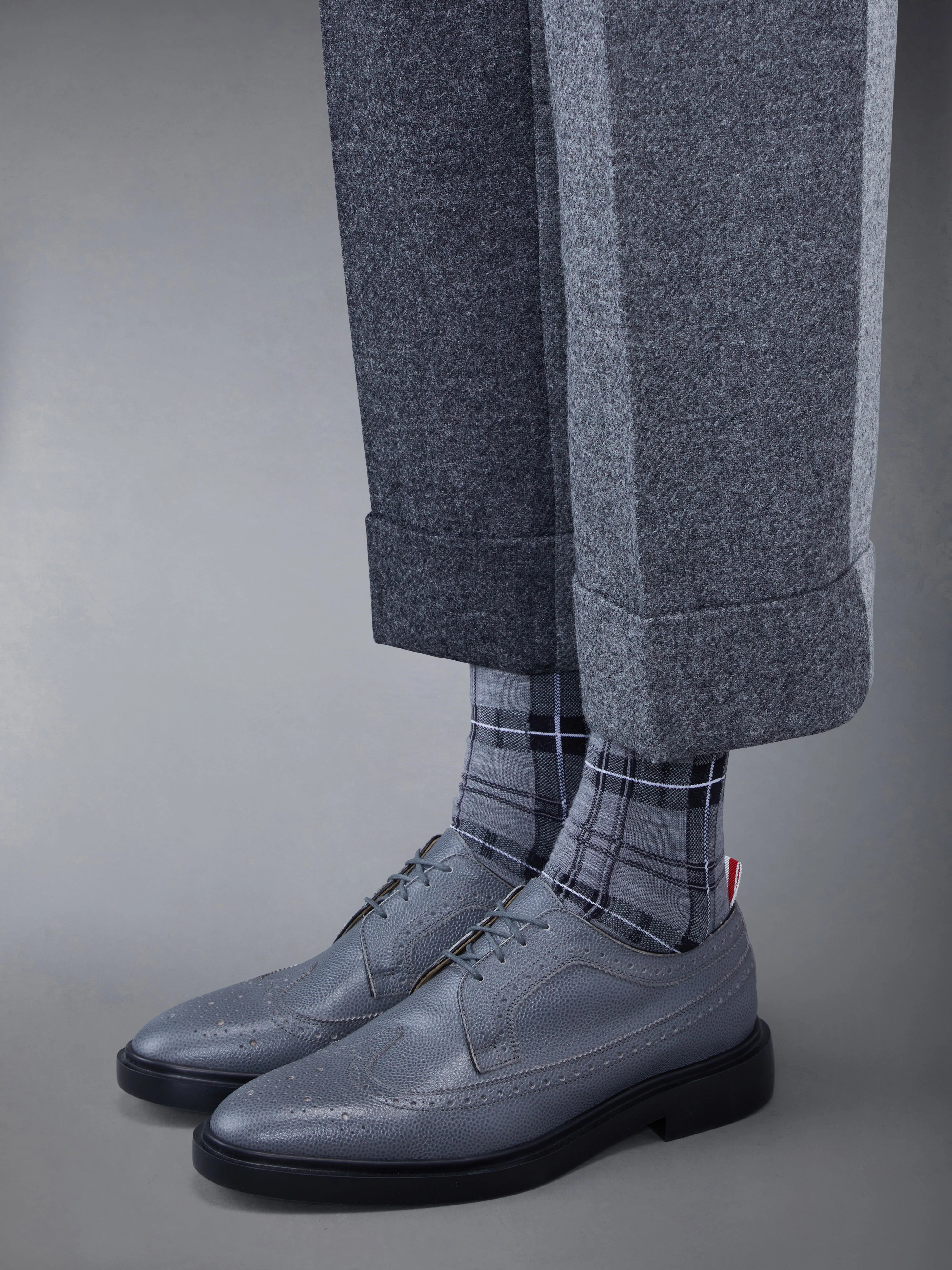 Pebble Grain Leather Longwing Brogue sold by Thom Browne product image thumbnail 4