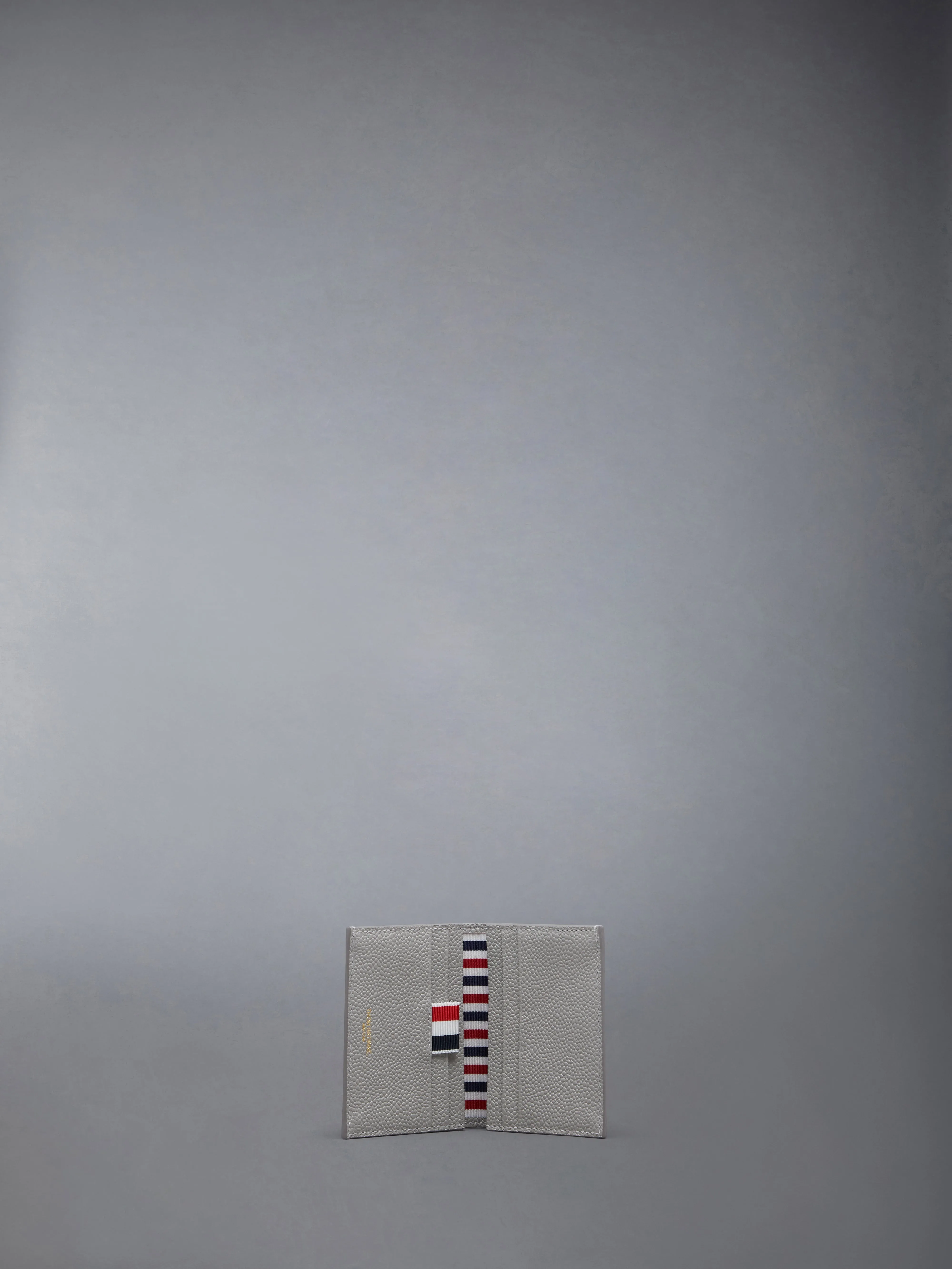 PEBBLE GRAIN LEATHER DOUBLE CARD HOLDER sold by Thom Browne product image thumbnail 3