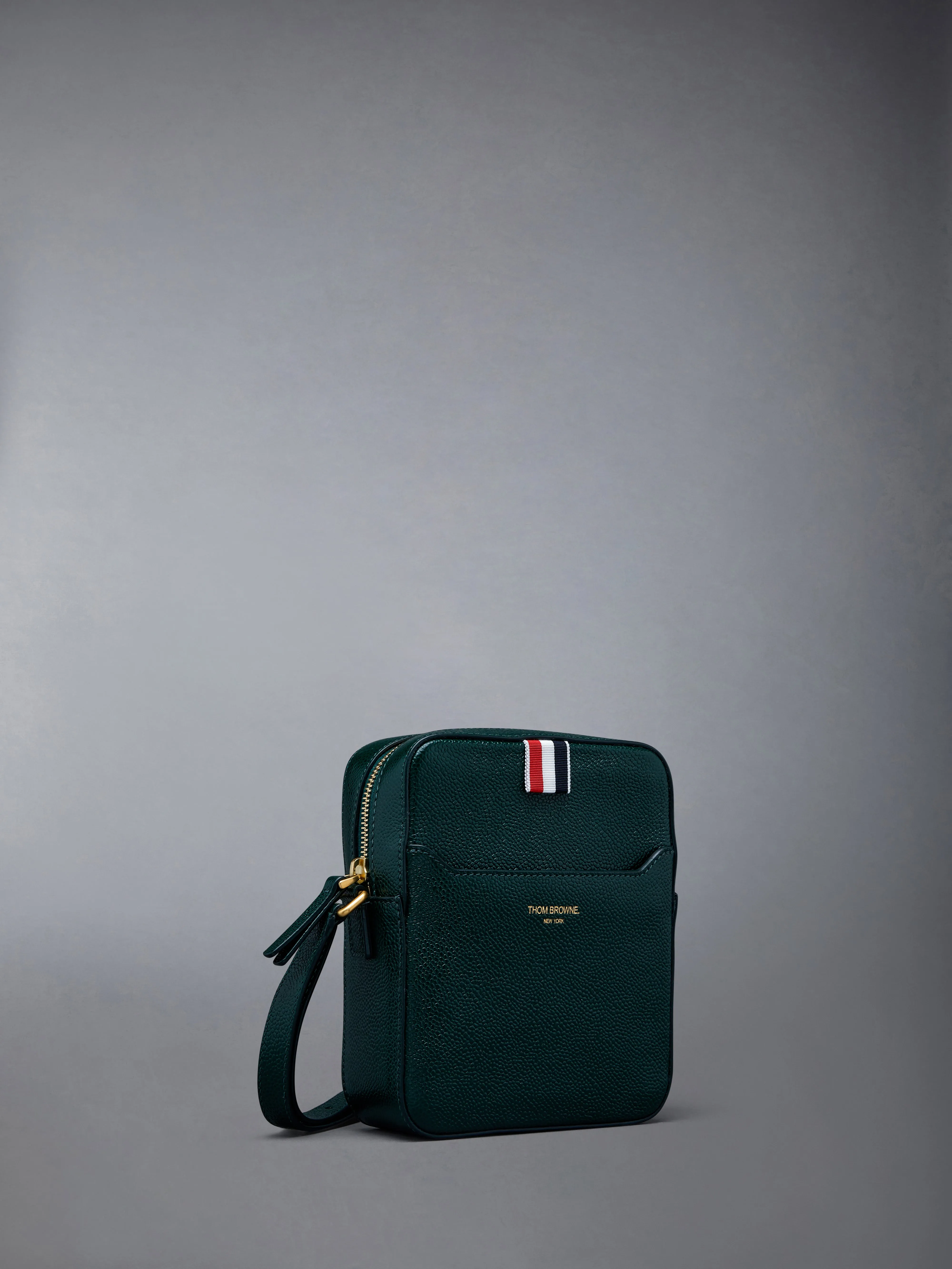 PEBBLE GRAIN LEATHER VERTICAL CAMERA BAG sold by Thom Browne product image thumbnail 2
