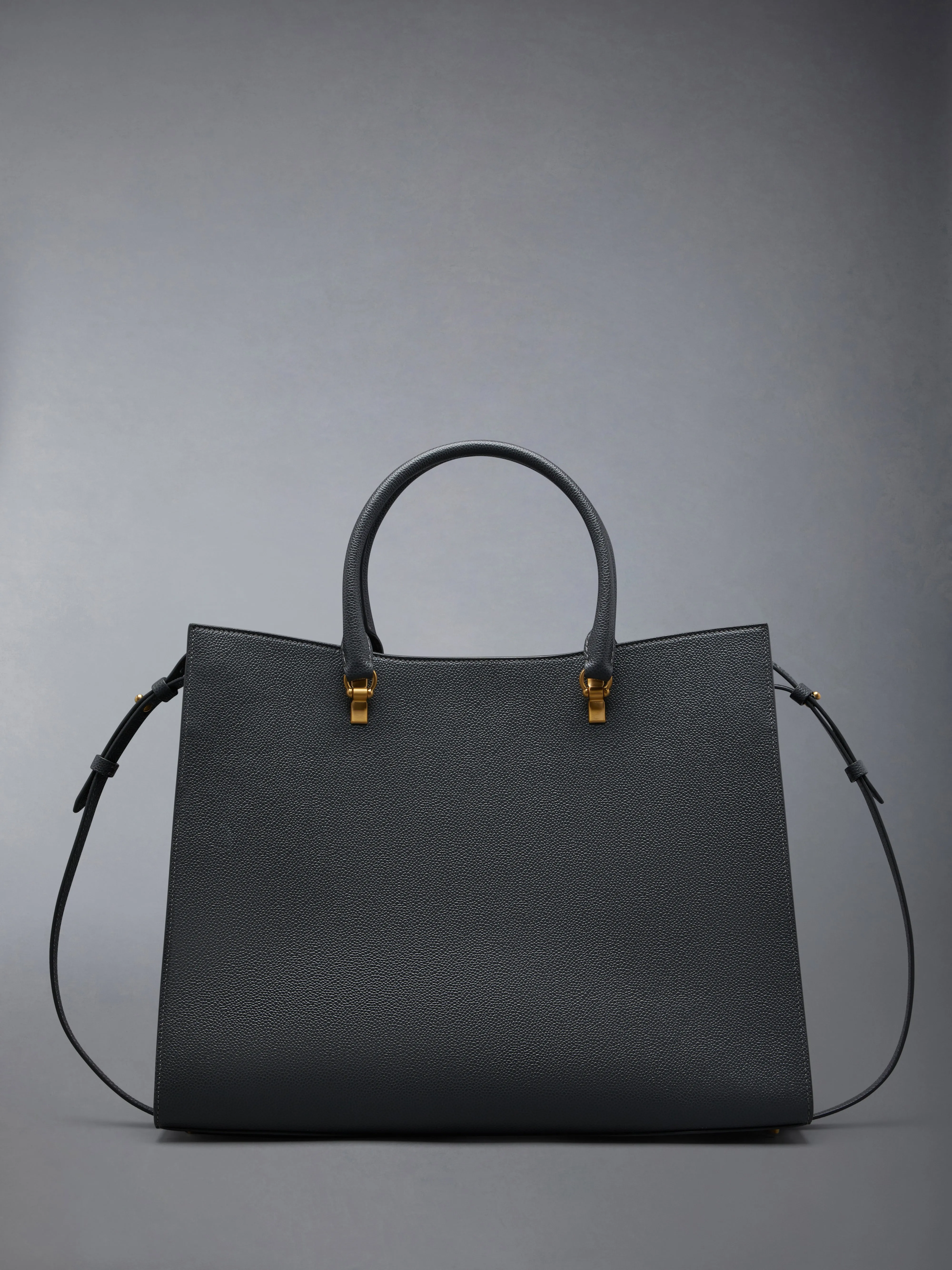Pebble Grain Leather Large Duet Tote sold by Thom Browne product image thumbnail 3