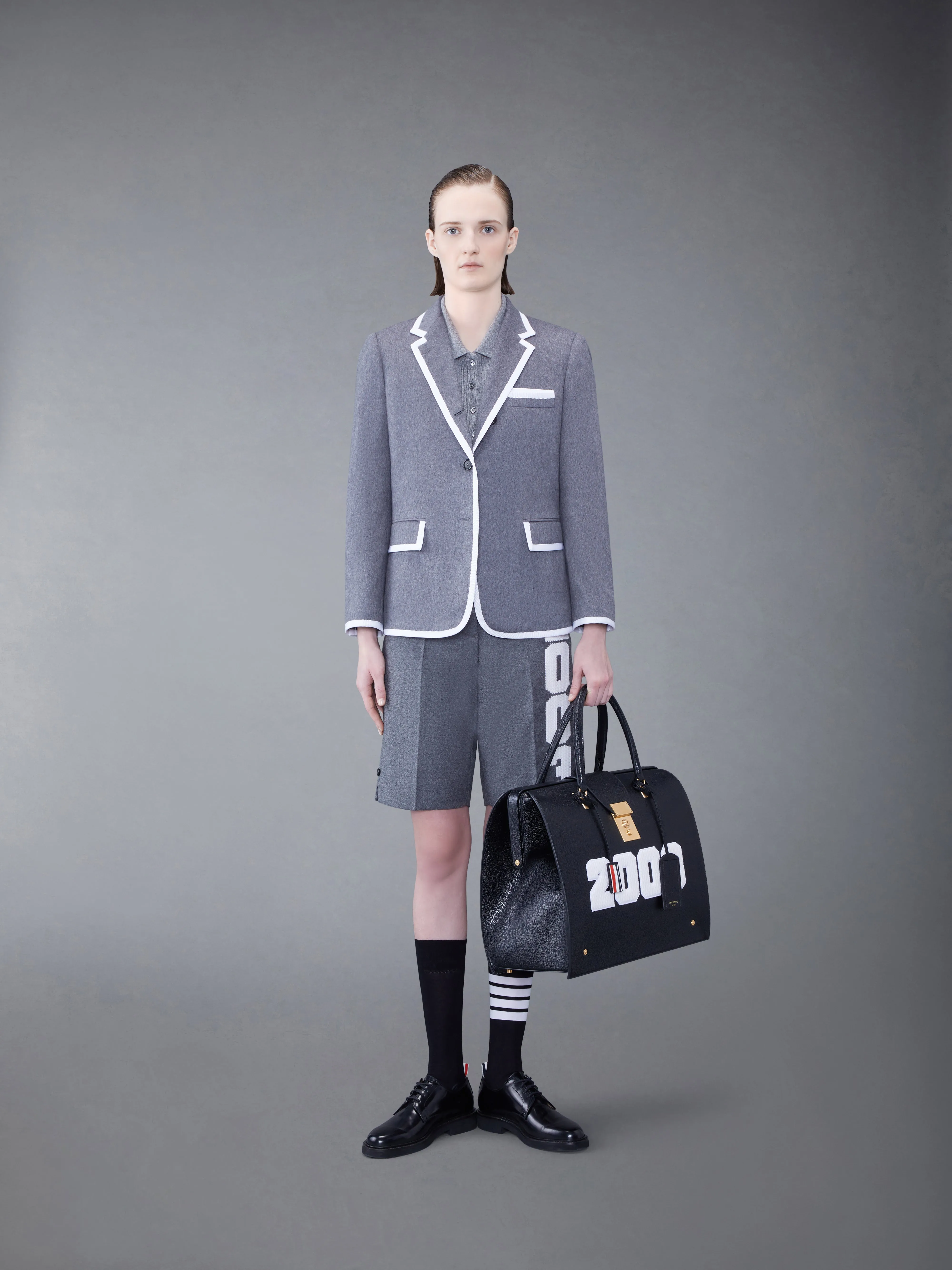 WOOL FLANNEL 2003 CLASSIC BERMUDA SHORT sold by Thom Browne product image thumbnail 3
