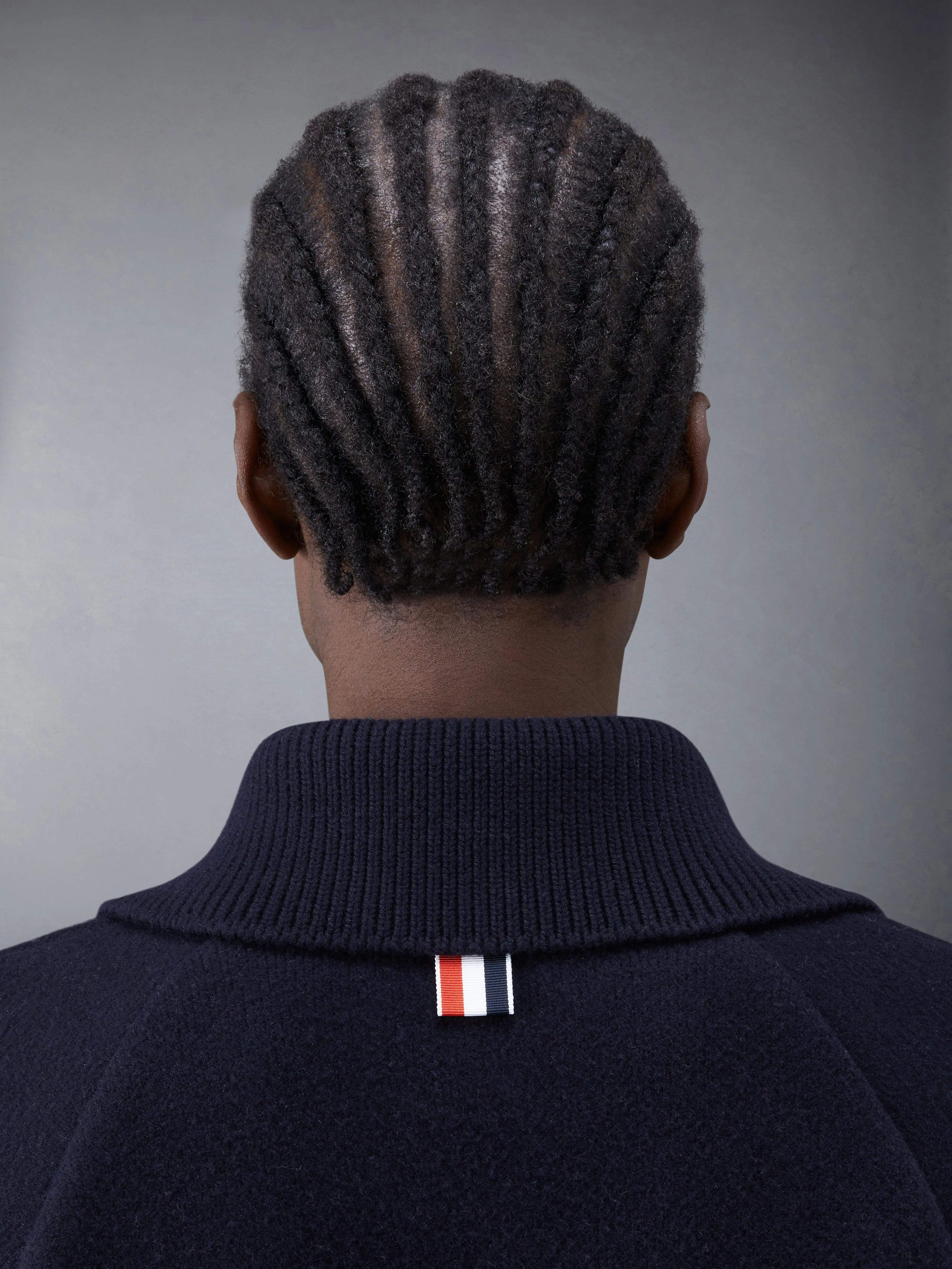 Boiled Wool Milano 4-Bar Cropped Car Coat sold by Thom Browne product image thumbnail 4