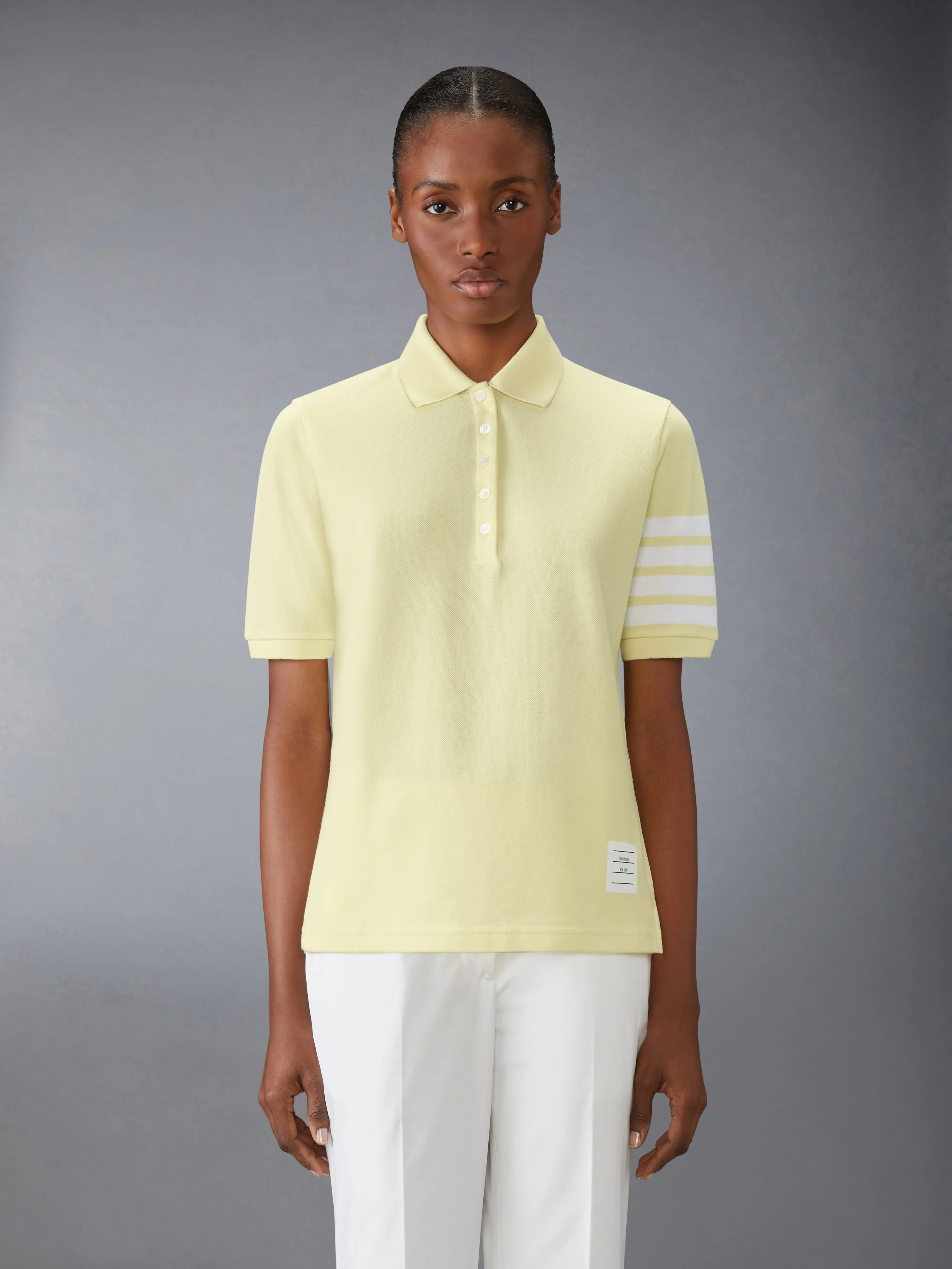 Classic Pique 4-Bar Short Sleeve Polo sold by Thom Browne