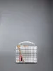 Tartan Tweed Woven Chain Micro Attache Case sold by Thom Browne