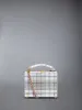 Tartan Tweed Woven Chain Micro Attache Case sold by Thom Browne