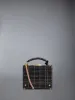 Plaid Ribbon Tweed Woven Chain Micro Attache Case sold by Thom Browne