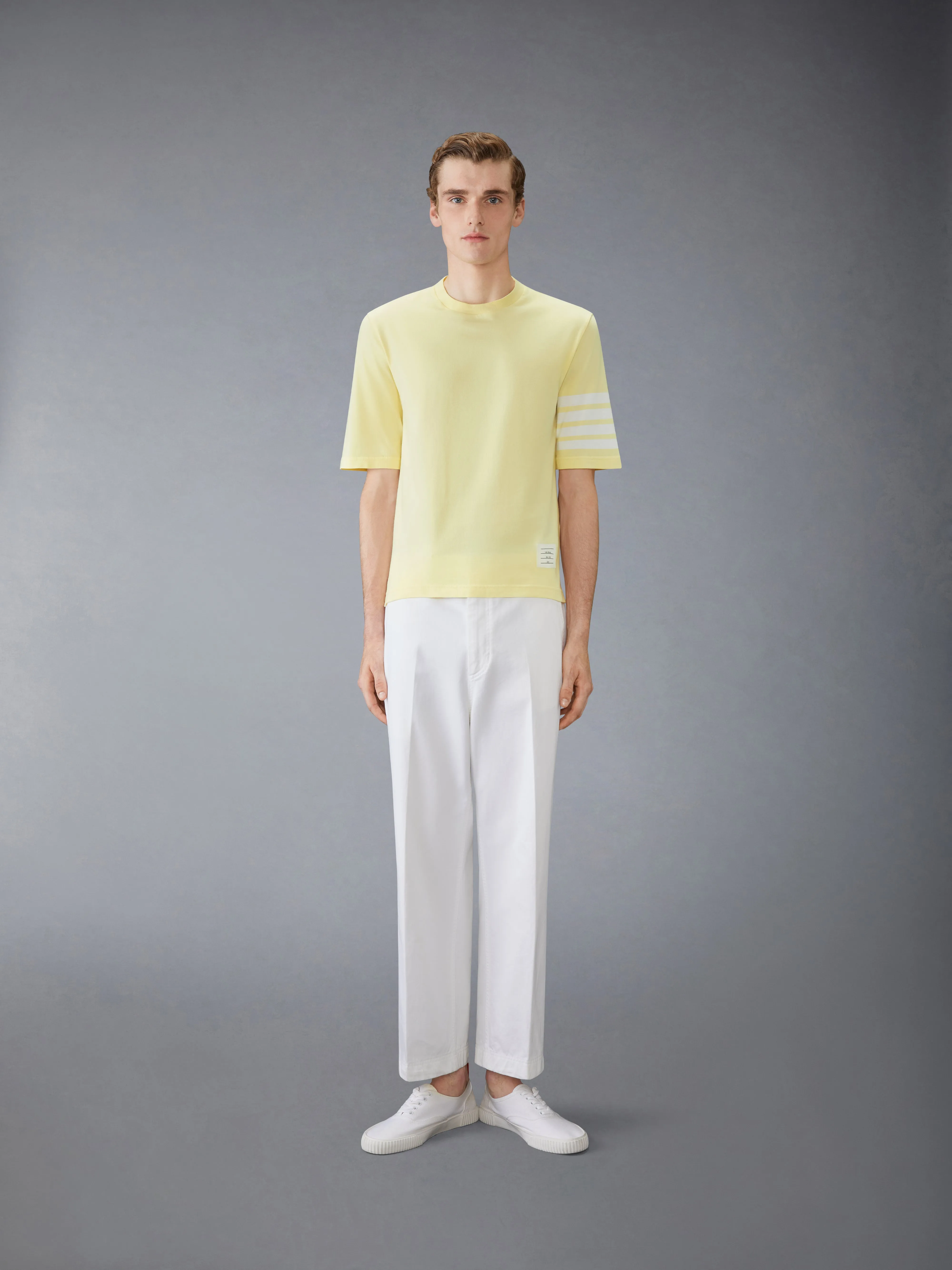 Jersey 4-Bar Short Sleeve Tee sold by Thom Browne product image thumbnail 3