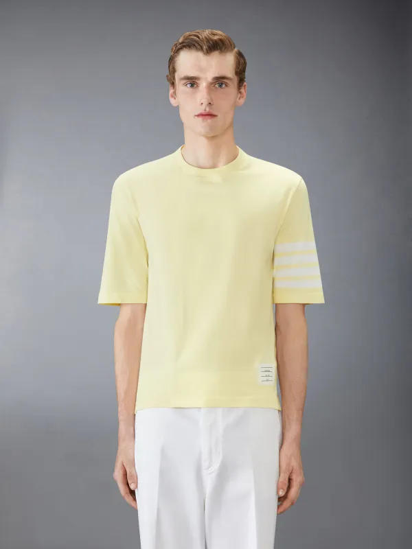 Jersey 4-Bar Short Sleeve Tee sold by Thom Browne