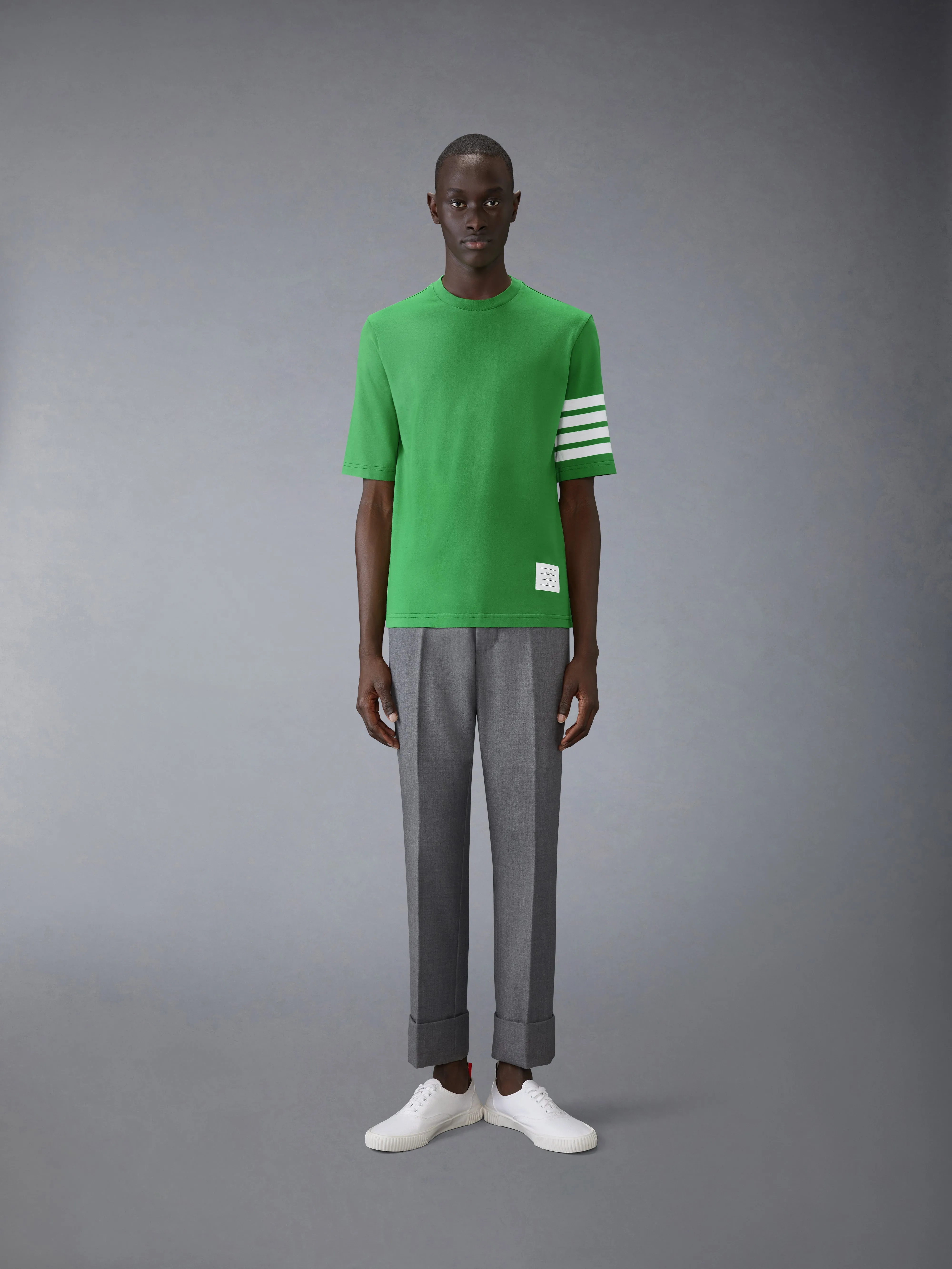 Jersey 4-Bar Short Sleeve Tee sold by Thom Browne product image thumbnail 3