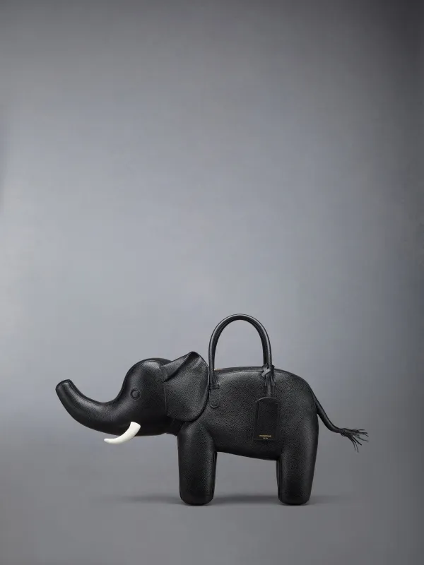 Elephant Bag In Pebble Grain sold by Thom Browne