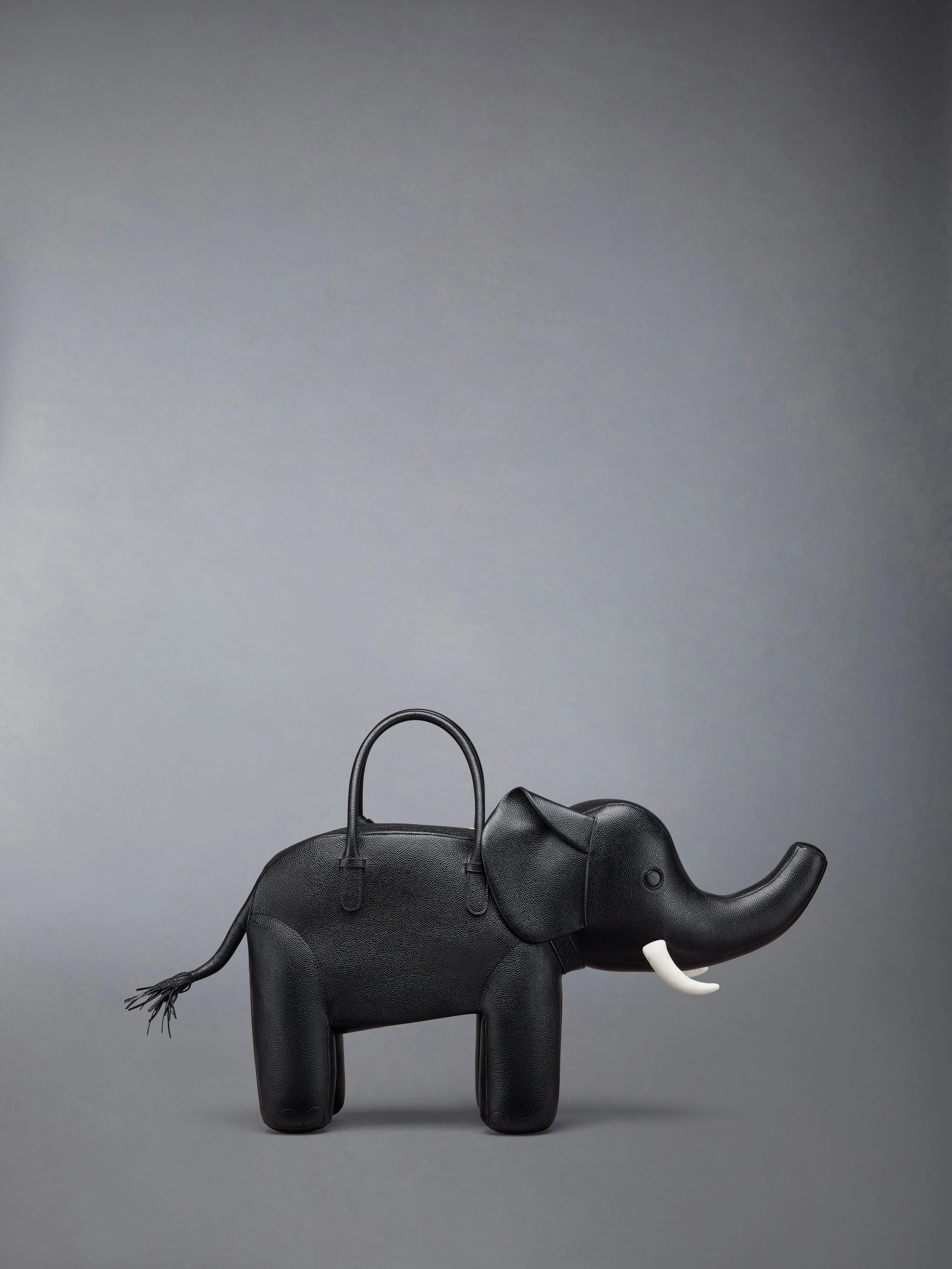 Elephant Bag In Pebble Grain sold by Thom Browne product image thumbnail 3