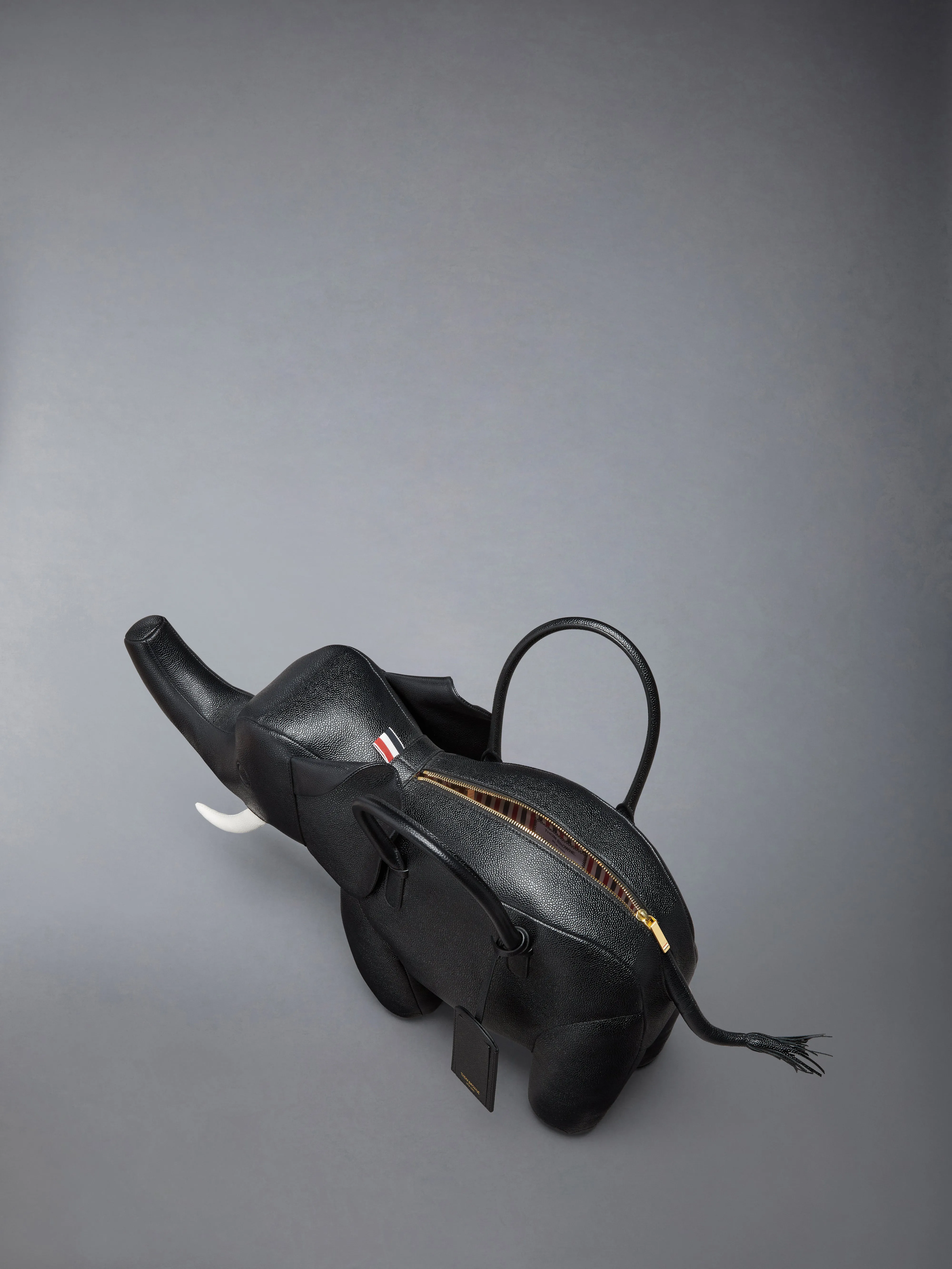 Elephant Bag In Pebble Grain sold by Thom Browne product image thumbnail 4