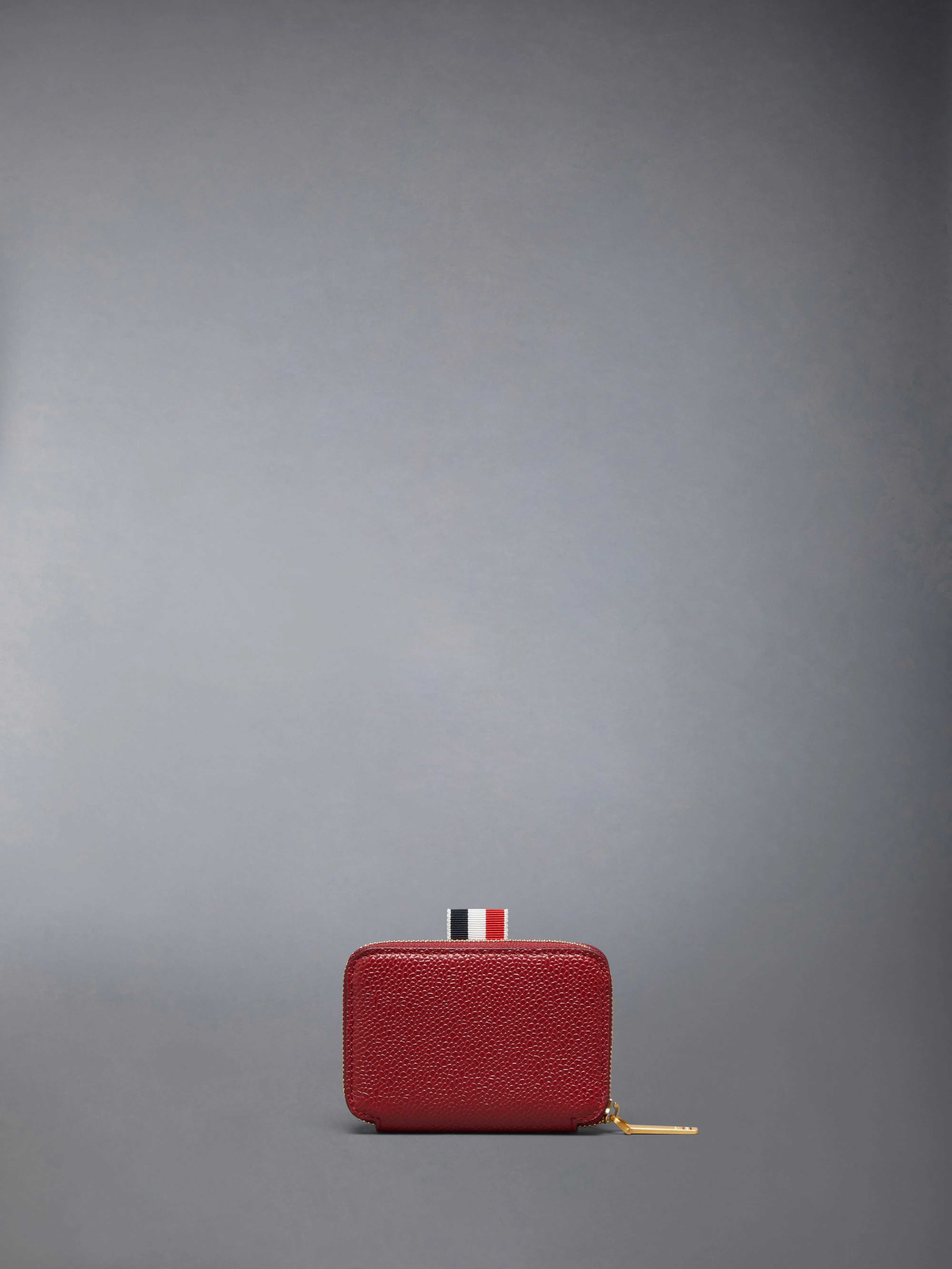 PEBBLE GRAIN ZIP AROUND CARD HOLDER sold by Thom Browne product image thumbnail 2