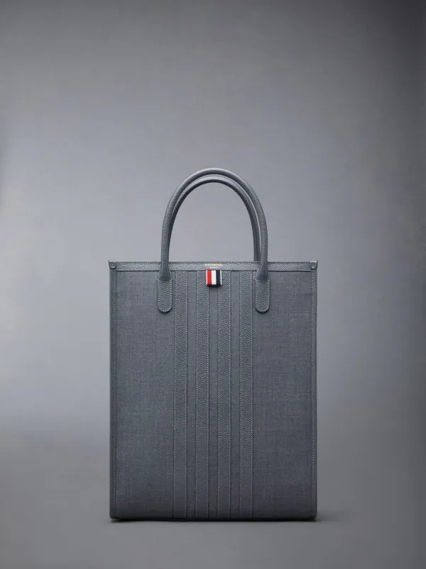 WOOL 4-BAR TOTE sold by Thom Browne