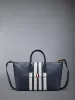 PEBBLE GRAIN 4-BAR SMALL DUFFLE sold by Thom Browne