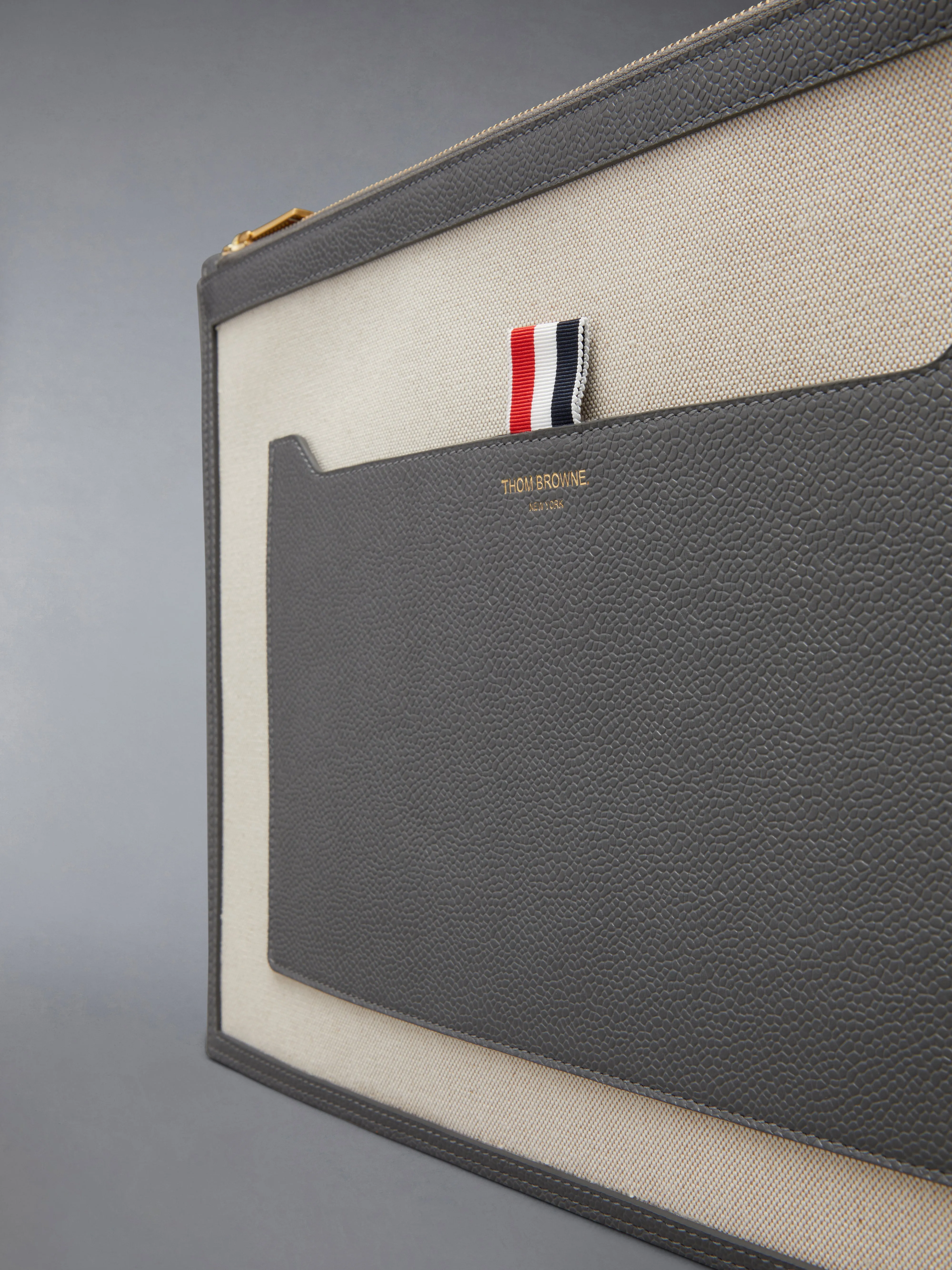 COTTON CANVAS MEDIUM POUCH sold by Thom Browne product image thumbnail 4