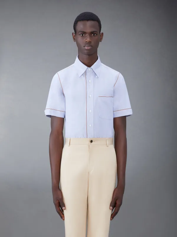 OXFORD SHORT SLEEVE SHIRT sold by Thom Browne