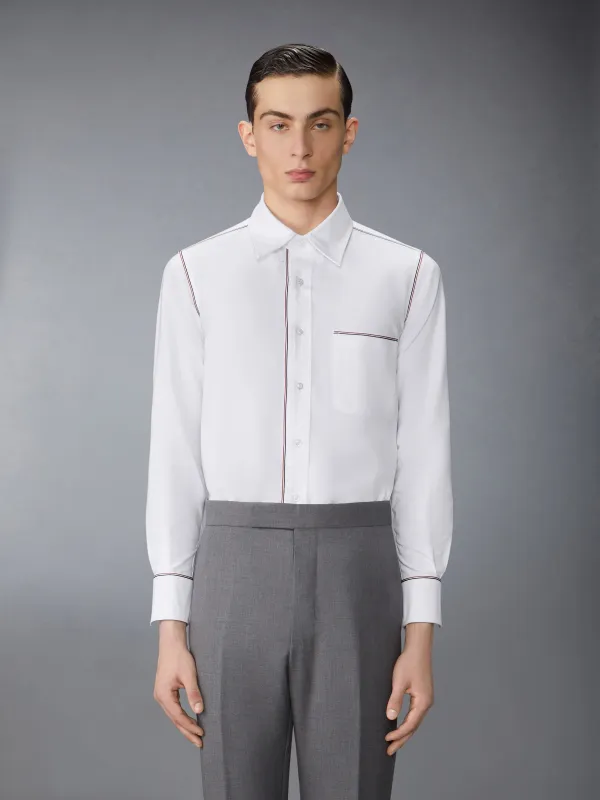 OXFORD GROSGRAIN FRAM SHIRT sold by Thom Browne