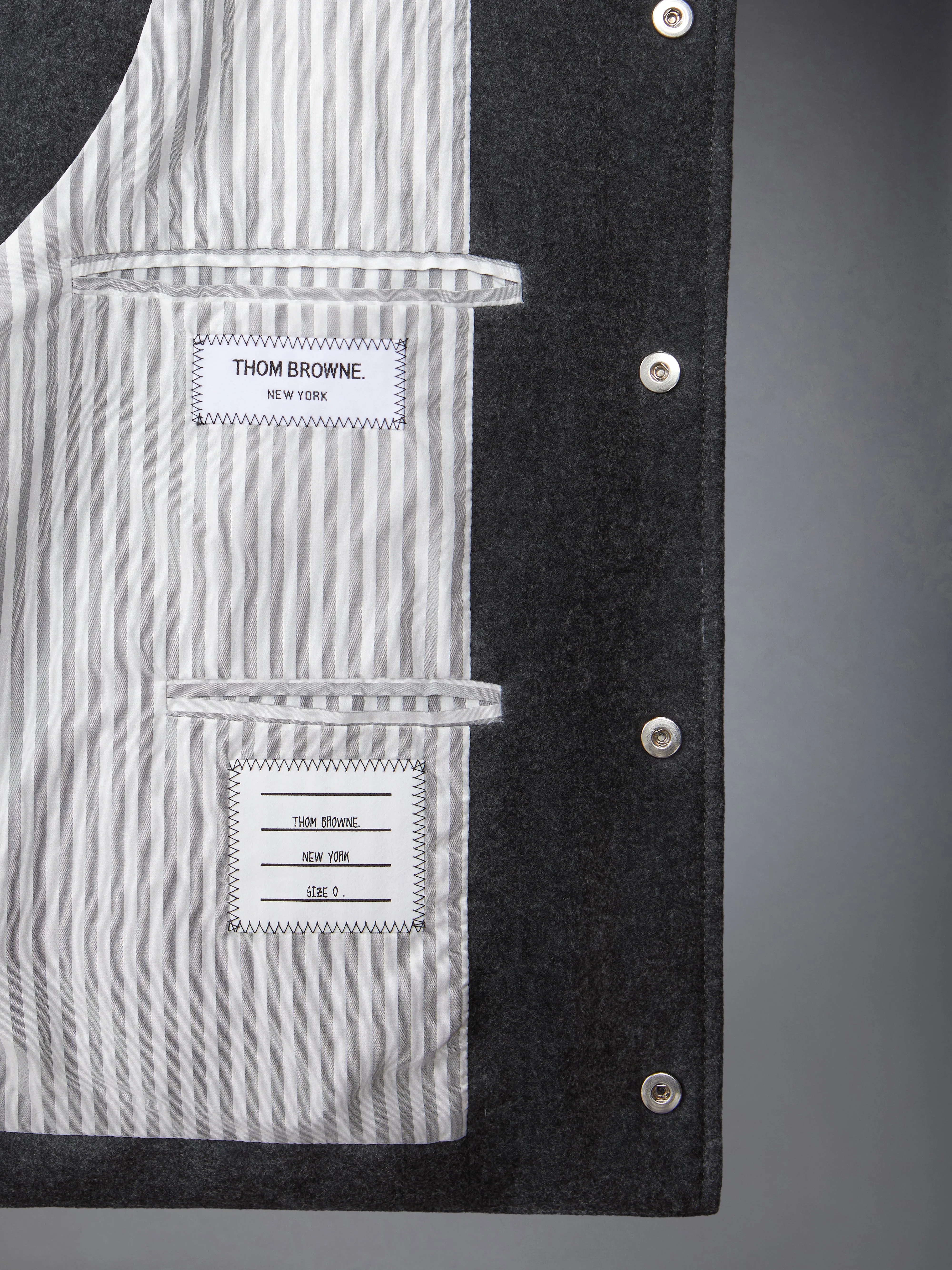 WOOL FLANNEL DOWN FILL VEST sold by Thom Browne product image thumbnail 5