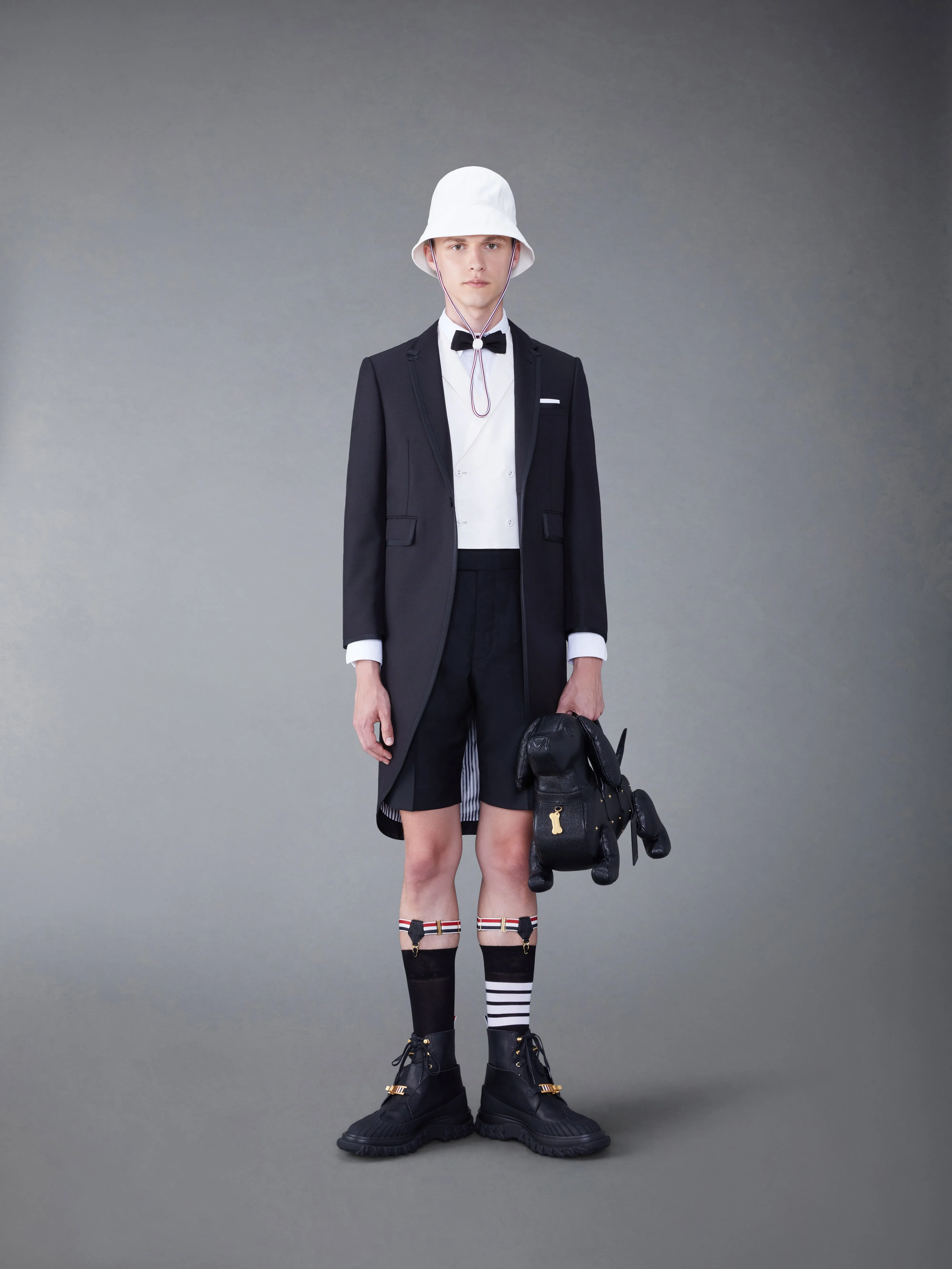 SILK FAILLE VEST sold by Thom Browne product image thumbnail 3