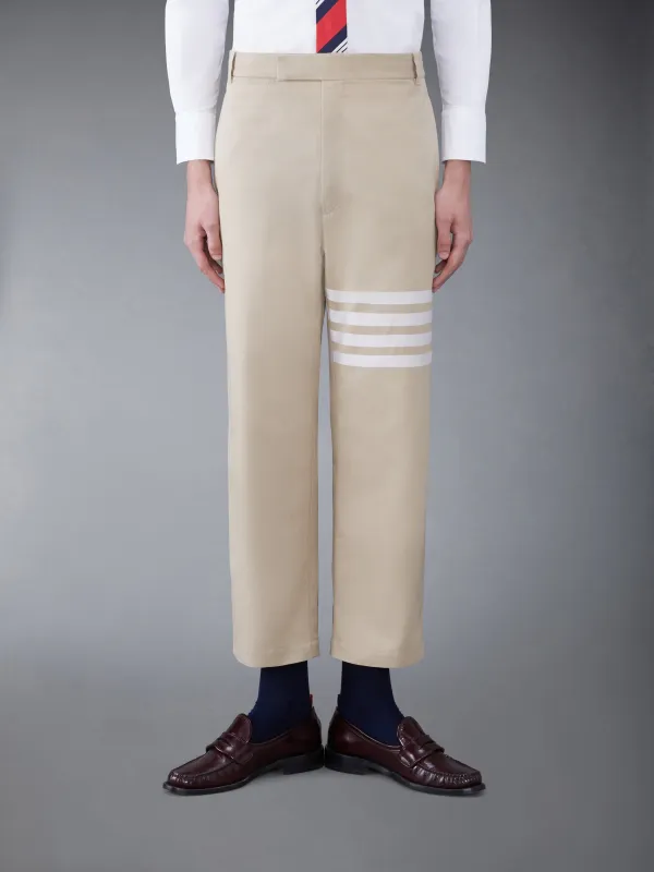 COTTON 4-BAR STRAIGHT LEG TROUSER sold by Thom Browne