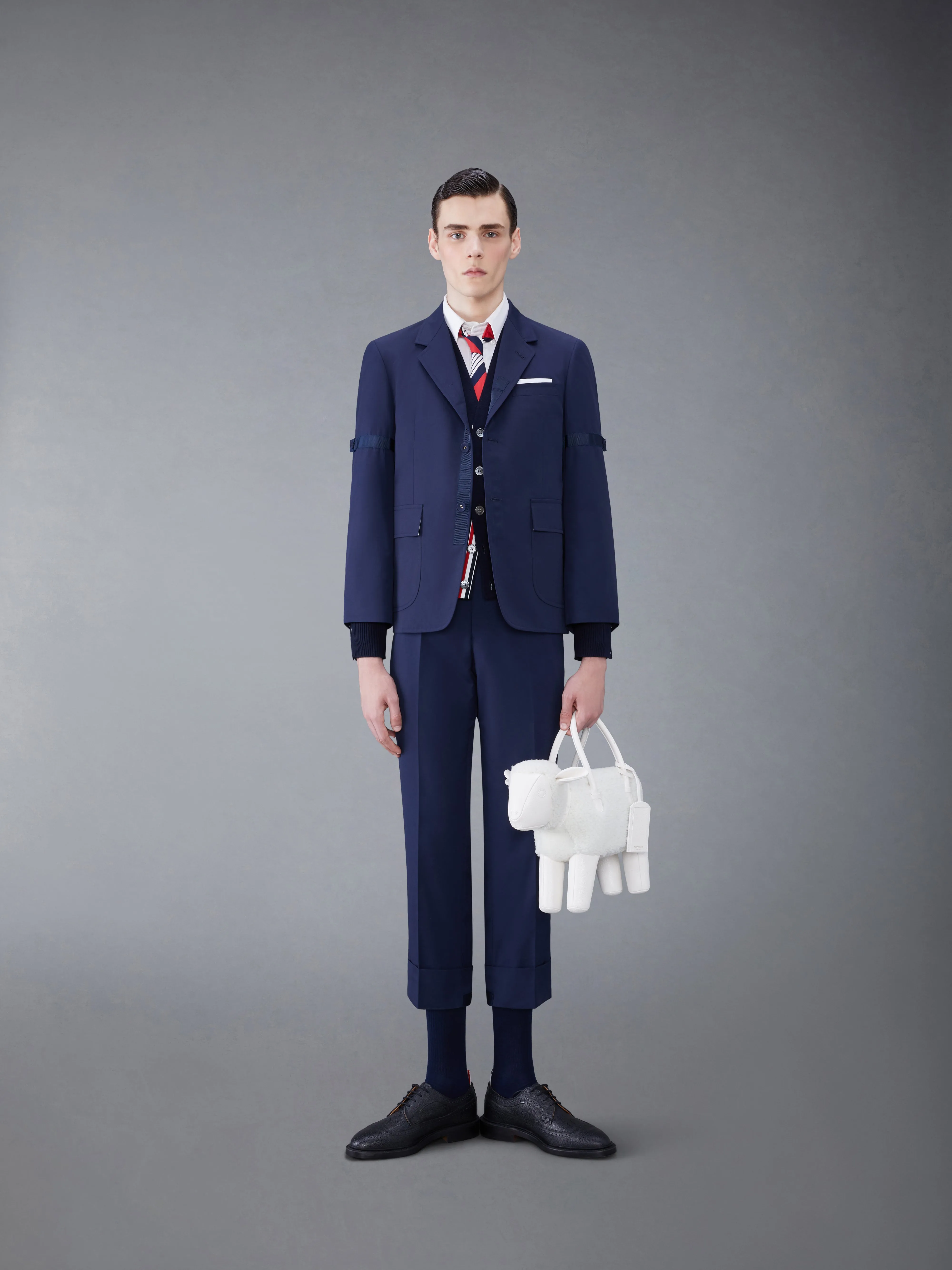 TYPEWRITER CLOTH CLASSIC BACKSTRAP TROUSER sold by Thom Browne product image thumbnail 3