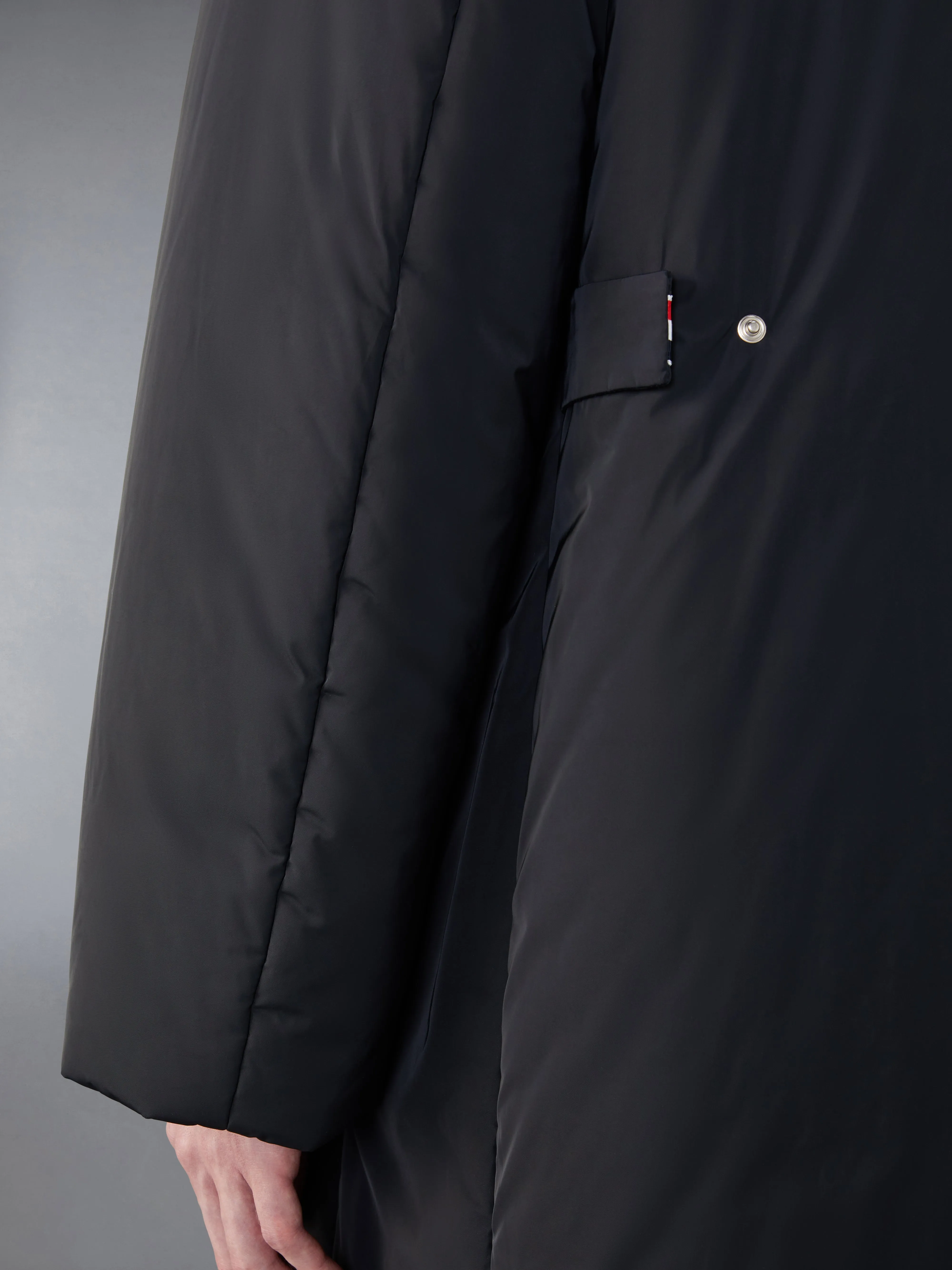 POLY TWILL TECH DOWN FILLED HOODED JACKET sold by Thom Browne product image thumbnail 5