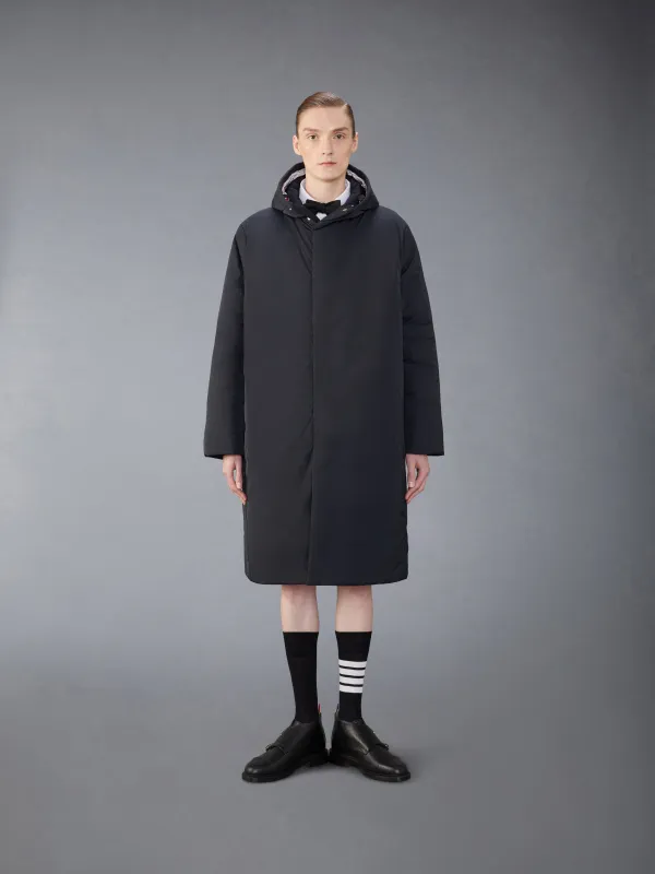 POLY TWILL TECH DOWN FILLED HOODED JACKET sold by Thom Browne