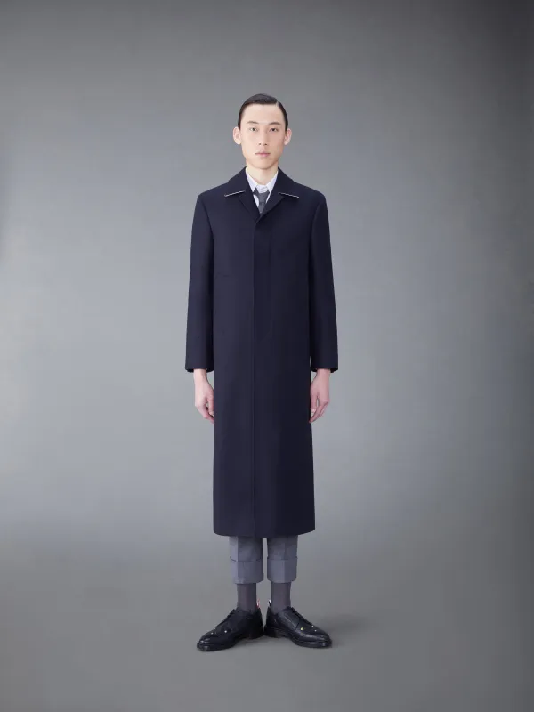 Herlipto ゆうみWool-Blend Melton Coat Wool blend long coat with raglan sleeve