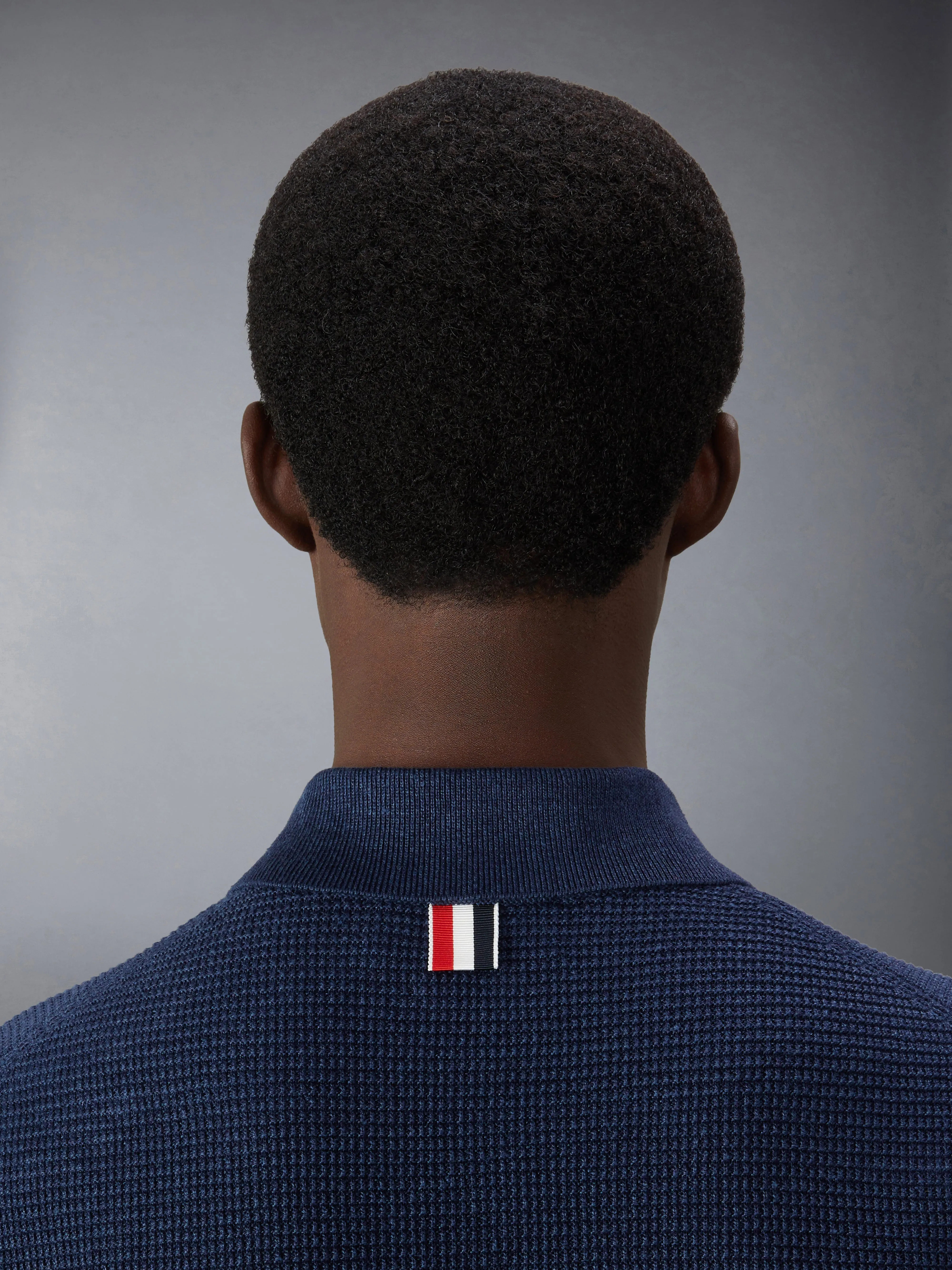 LINEN COTTON 4-BAR RELAXED FIT POLO sold by Thom Browne product image thumbnail 5