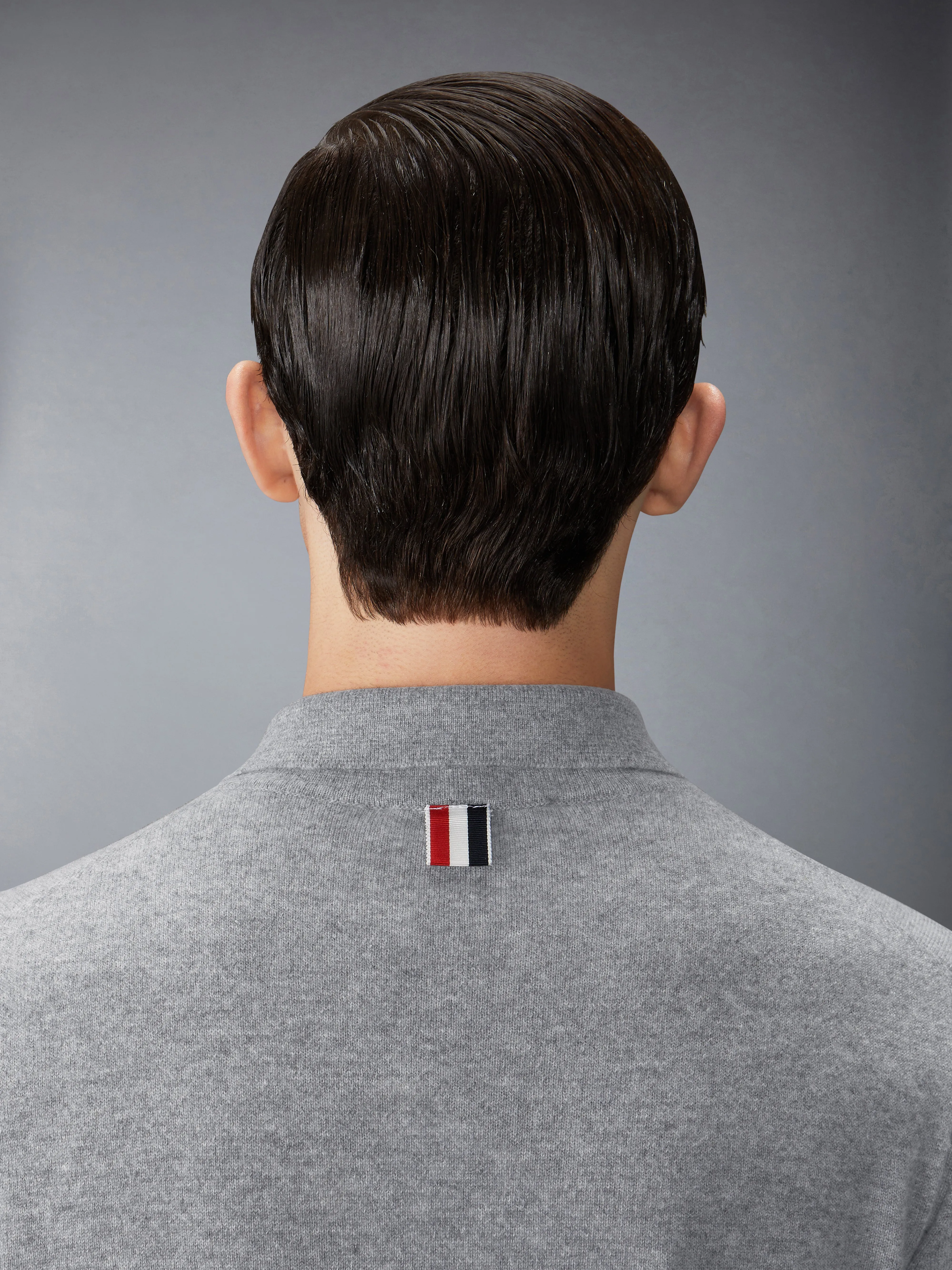 CASHMERE JERSEY STITCH 4-BAR SHIRT sold by Thom Browne product image thumbnail 5