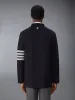 MERINO WOOL 4-BAR CAR COAT sold by Thom Browne
