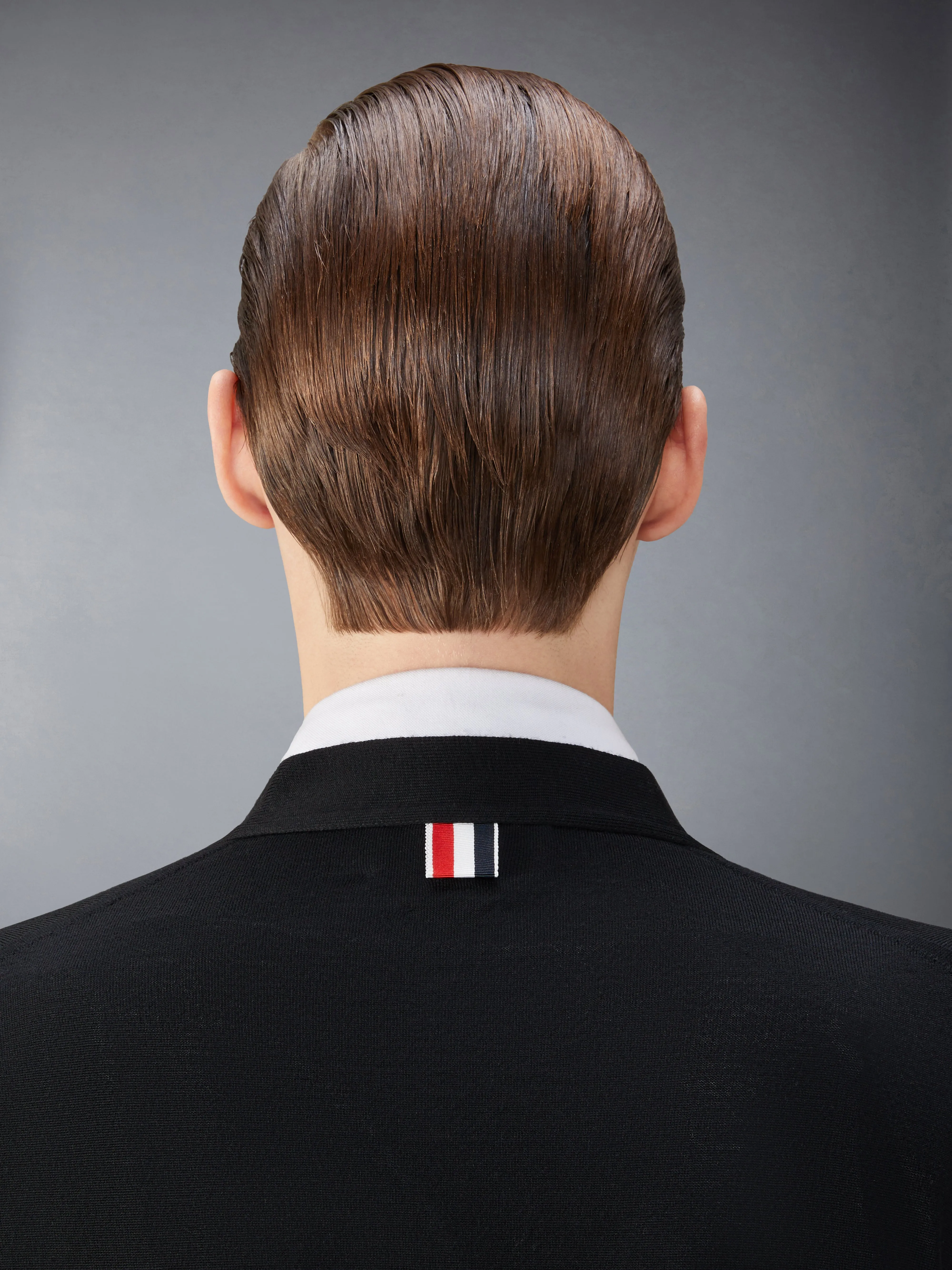 FINE MERINO WOOL 4-BAR RELAXED FIT CARDIGAN sold by Thom Browne product image thumbnail 5