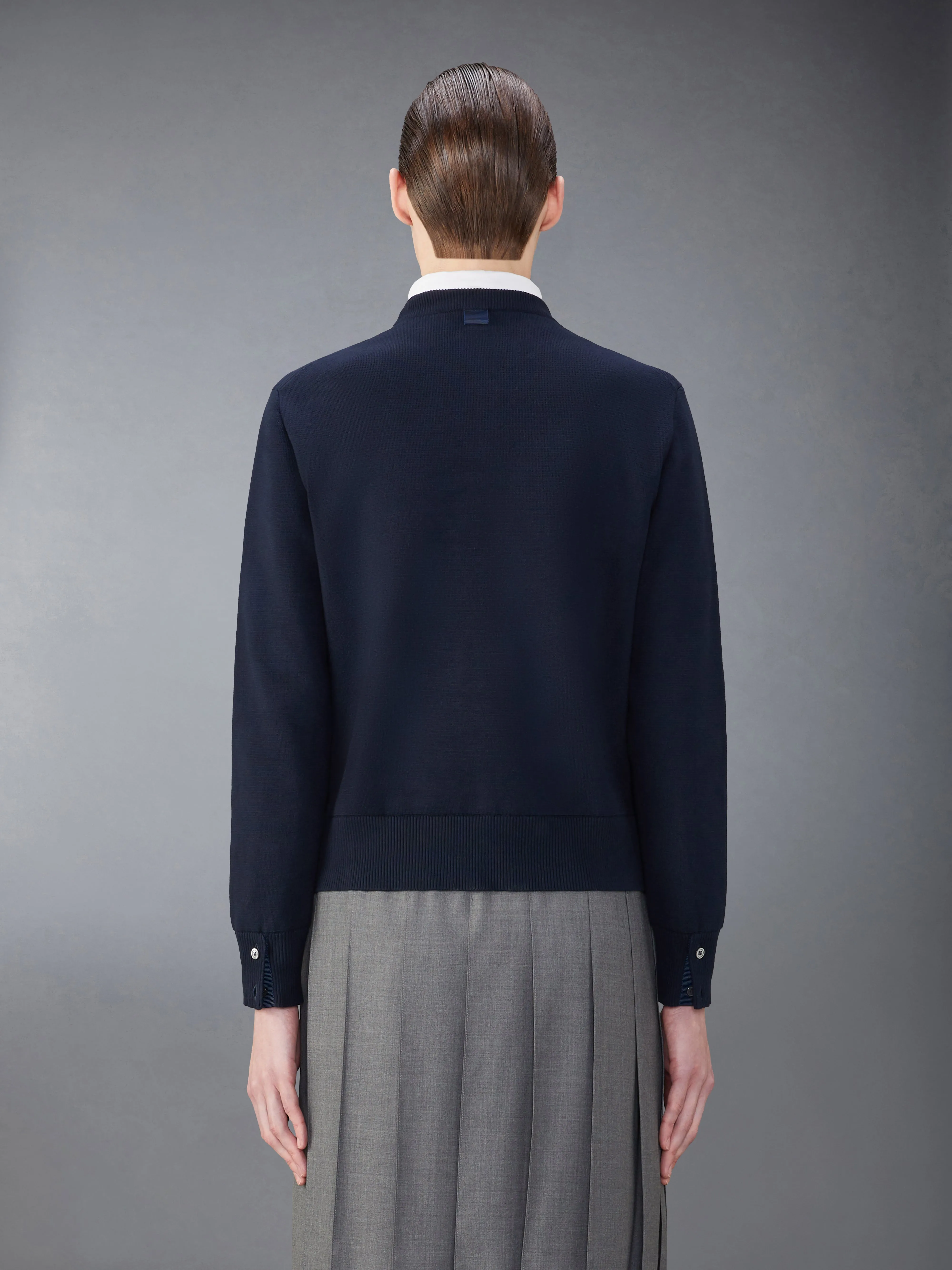 COTTON MILANO STITCH PULLOVER sold by Thom Browne product image thumbnail 2