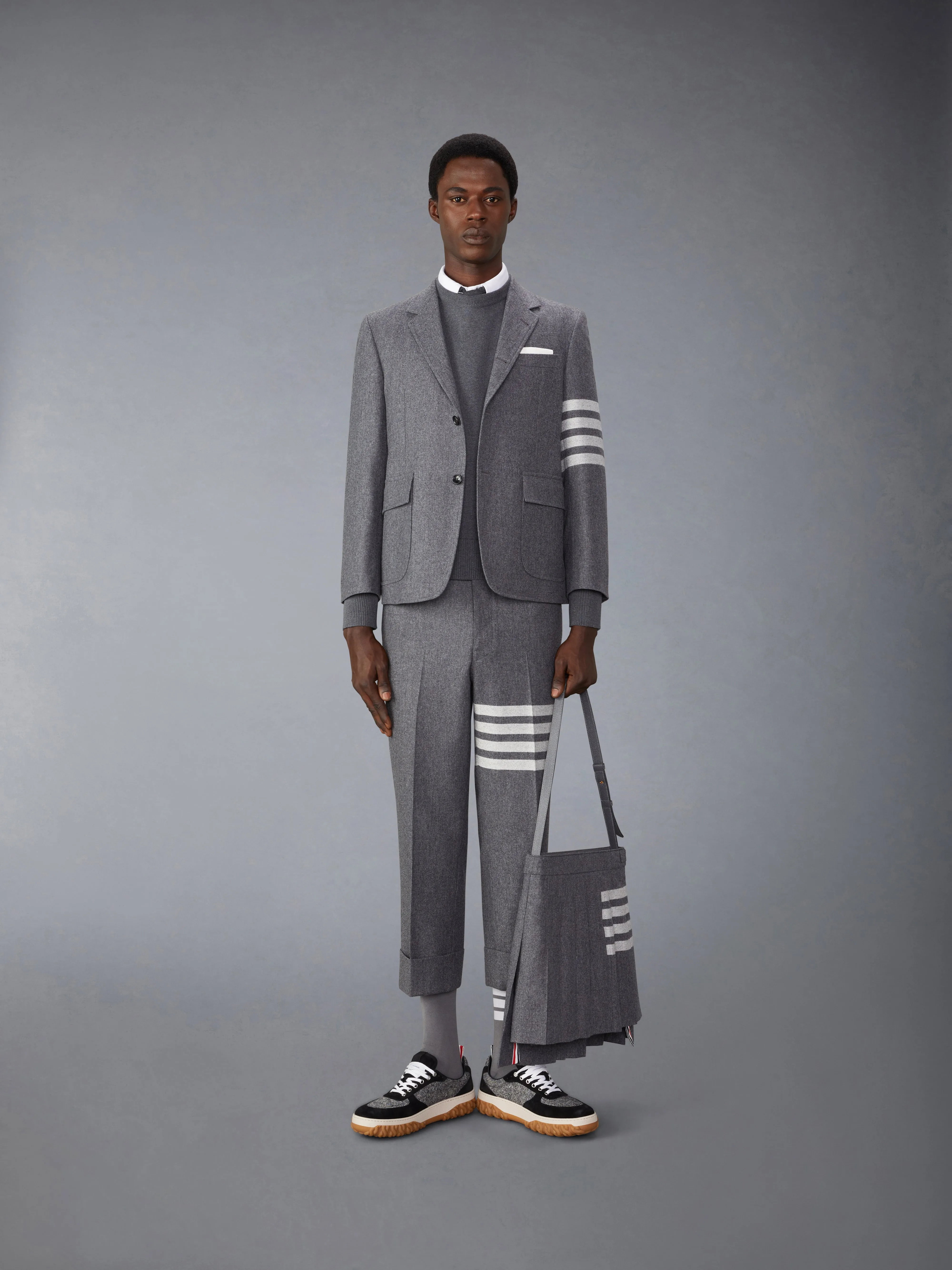 COTTON MILANO STITCH PULLOVER sold by Thom Browne product image thumbnail 4