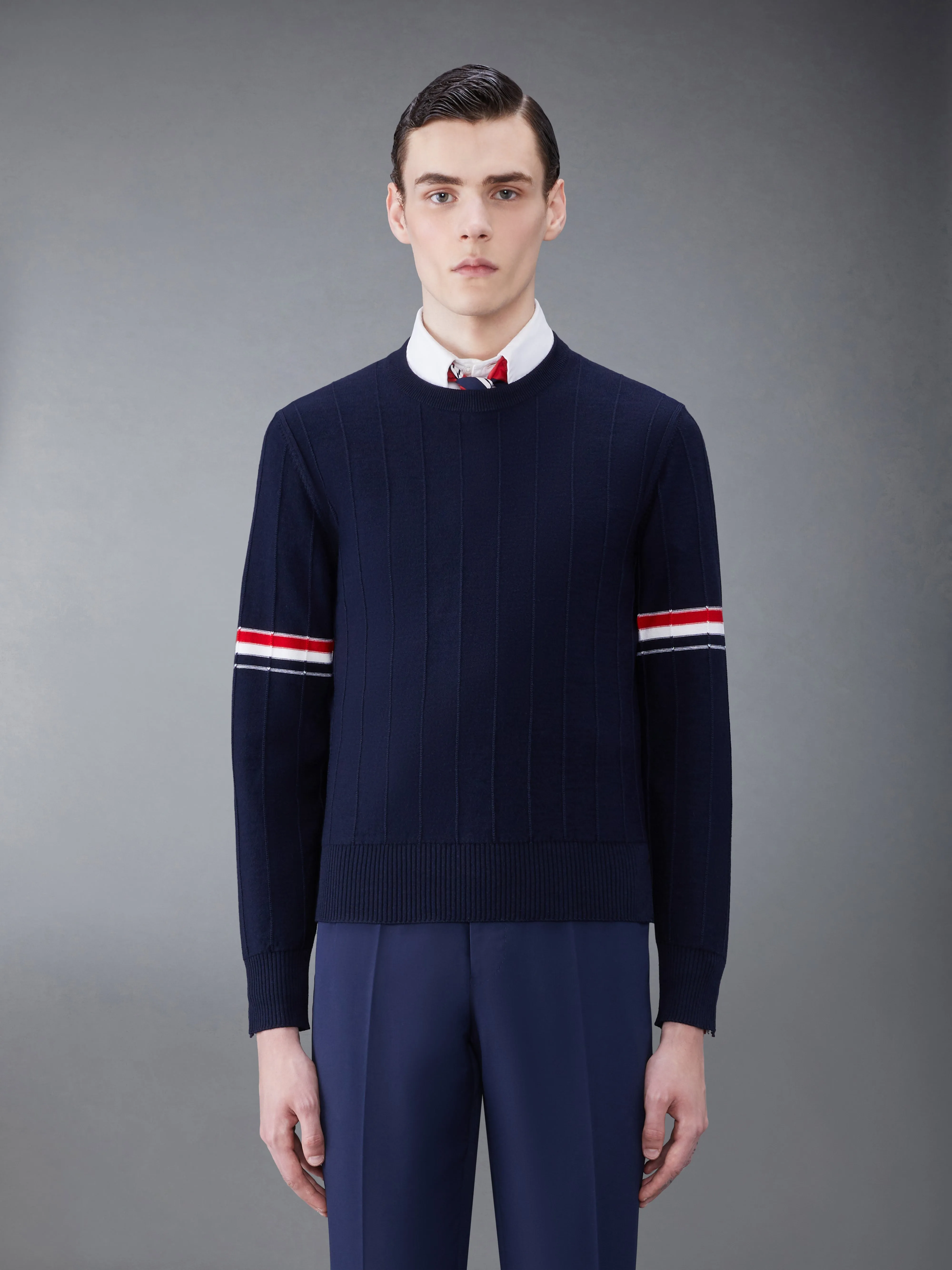 WOOL RELAXED PULLOVER sold by Thom Browne