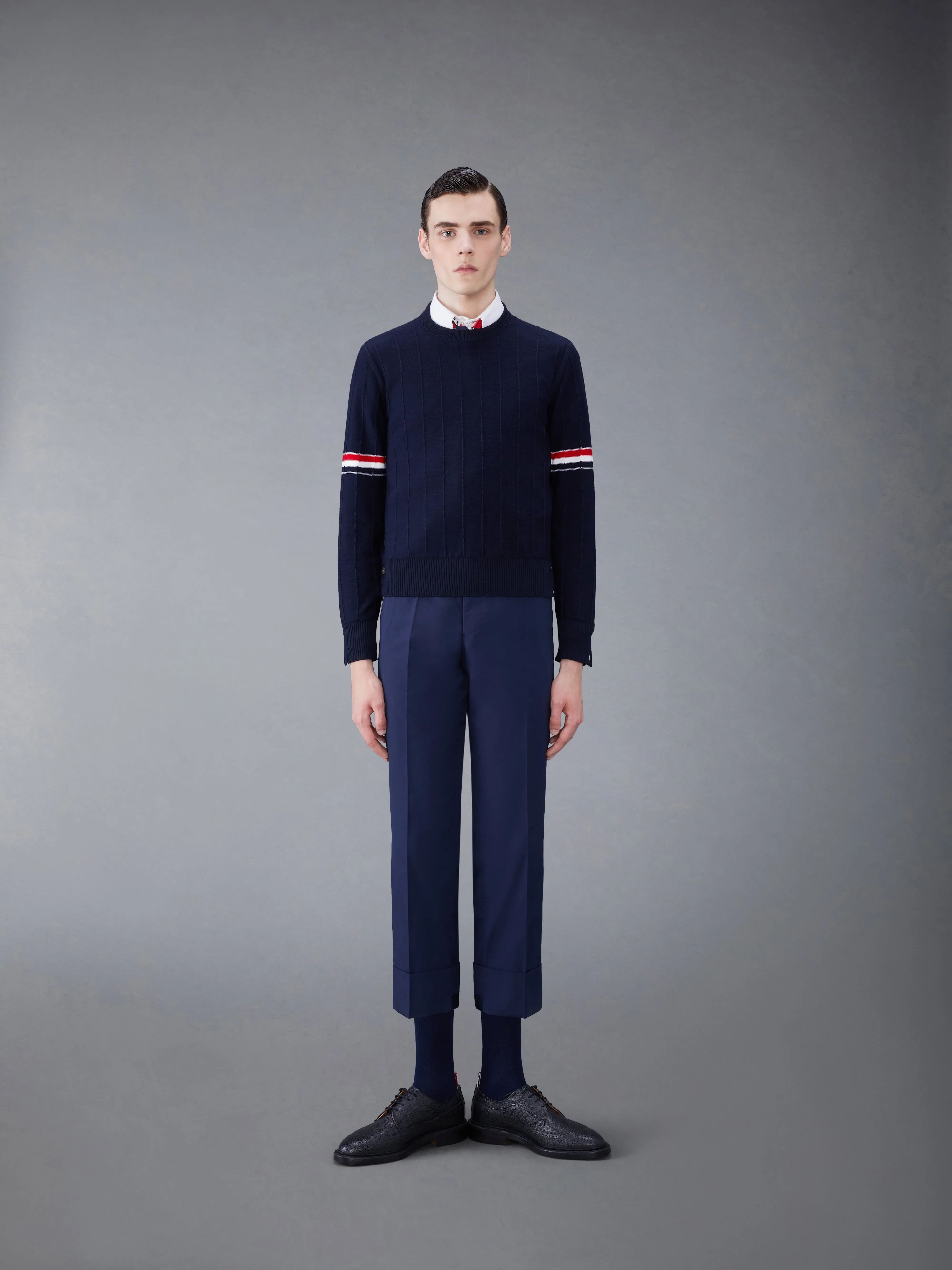WOOL RELAXED PULLOVER sold by Thom Browne product image thumbnail 3
